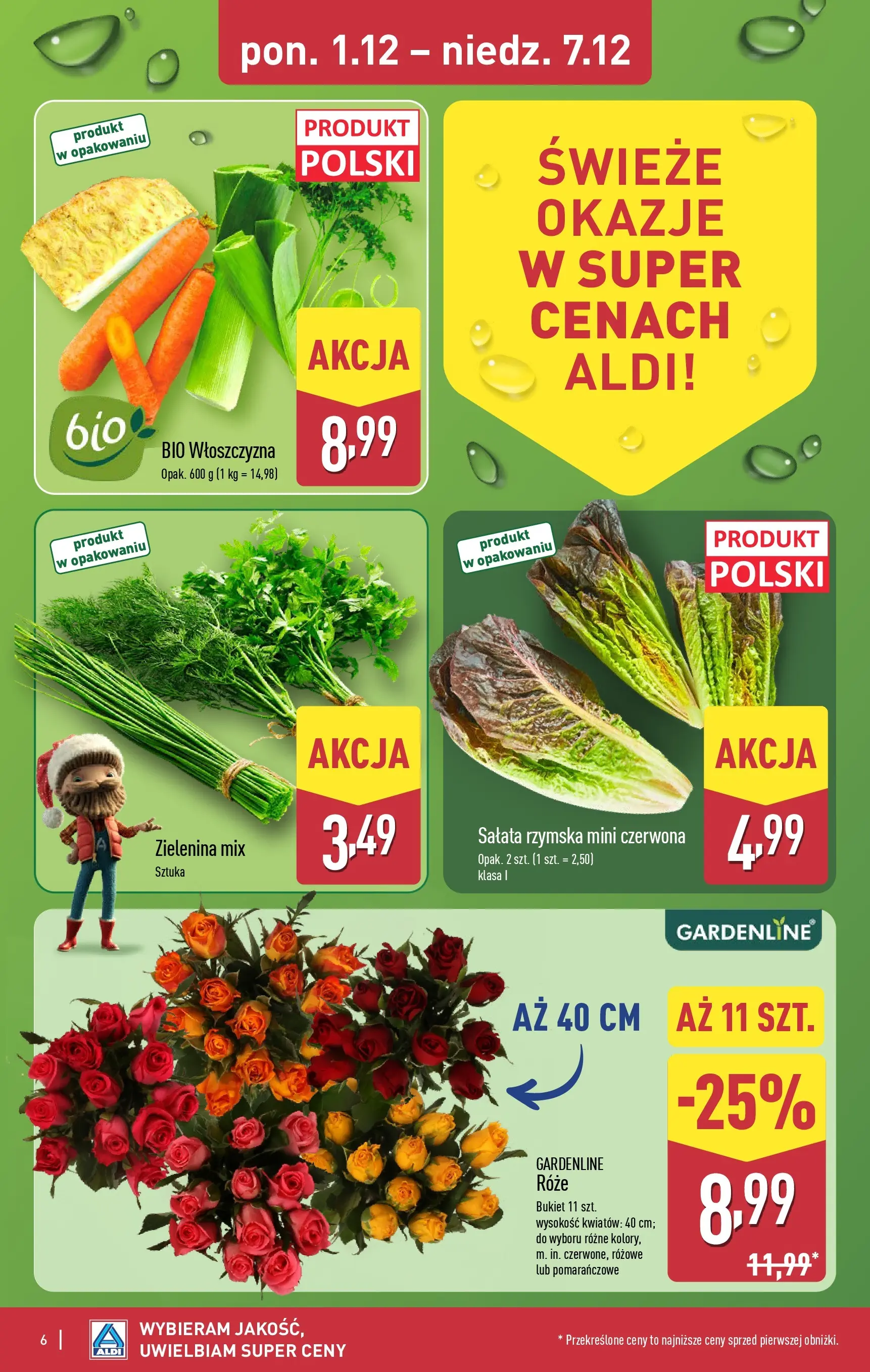 Aldi - Święta w super cenach w ALDI od 30.11.2025 - Ulotka PDF, promocje | Strona: 6 | Produkty: Zielenina