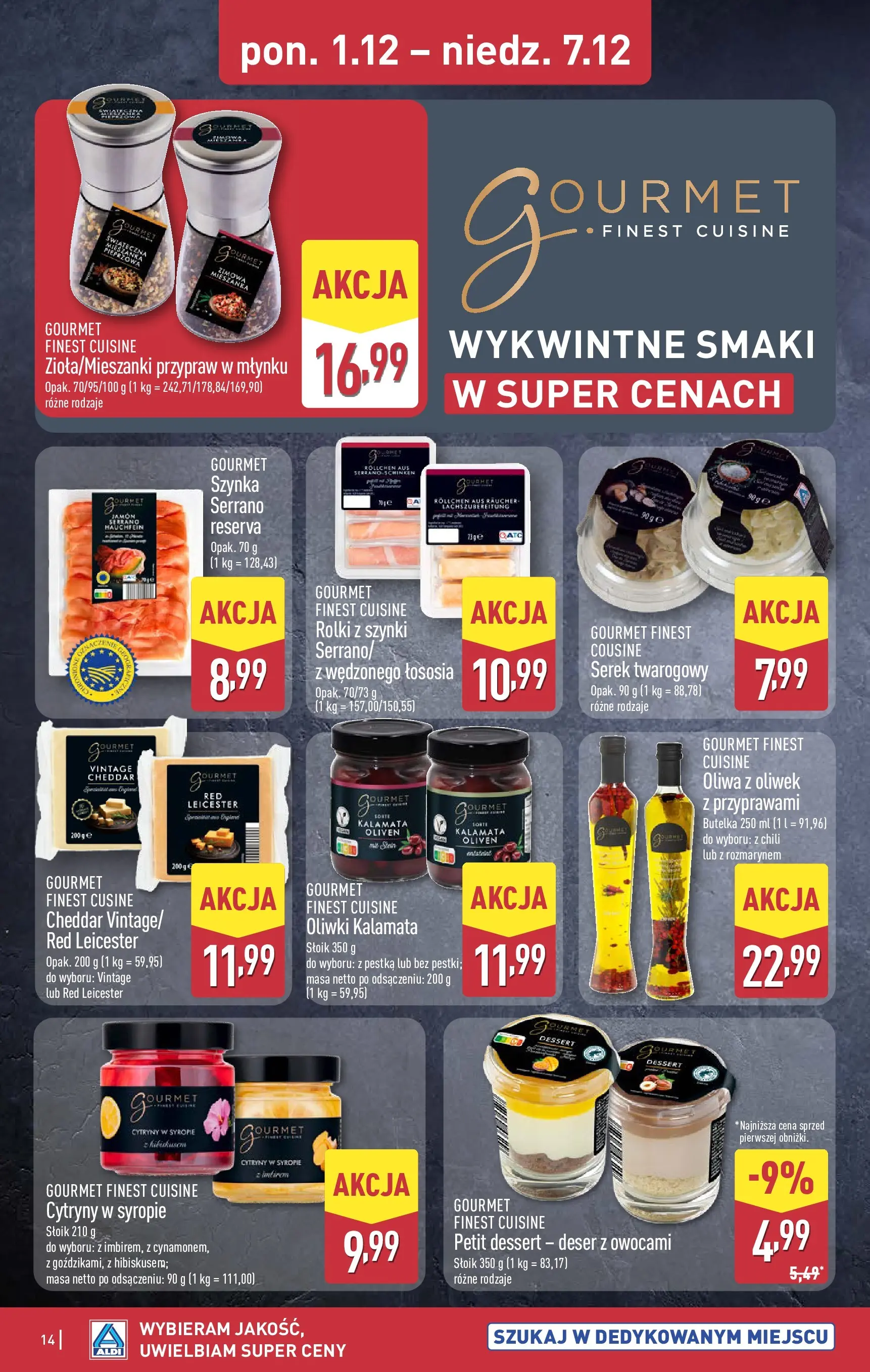 Aldi - Święta w super cenach w ALDI od 30.11.2025 - Ulotka PDF, promocje | Strona: 14 | Produkty: Chili, Oliwa z oliwek, Serek, Cytryny