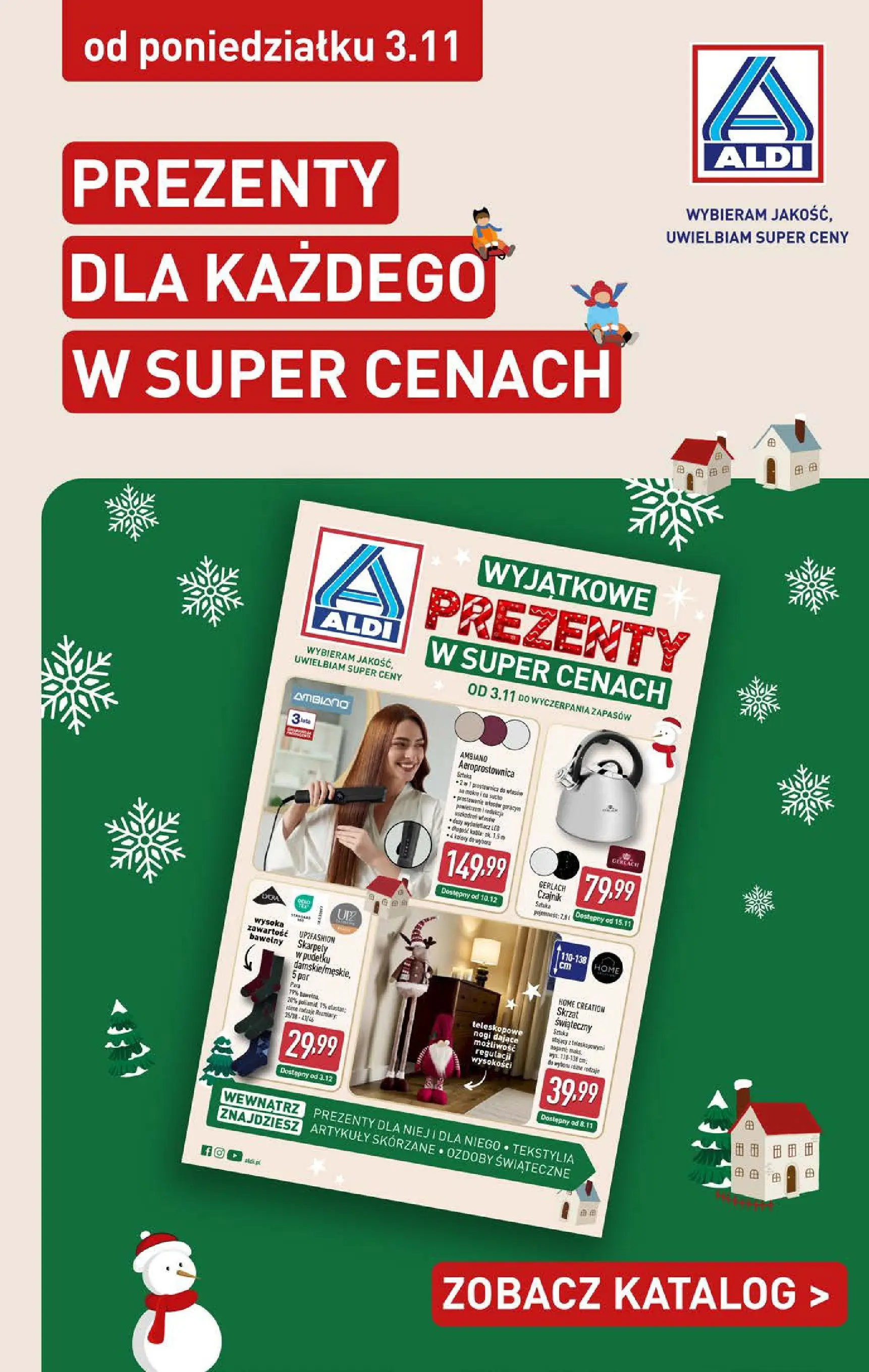 Aldi - Święta w super cenach w ALDI od 30.11.2025 - Ulotka PDF, promocje | Strona: 30 | Produkty: Ozdoby świąteczne, Czajnik, Tekstylia