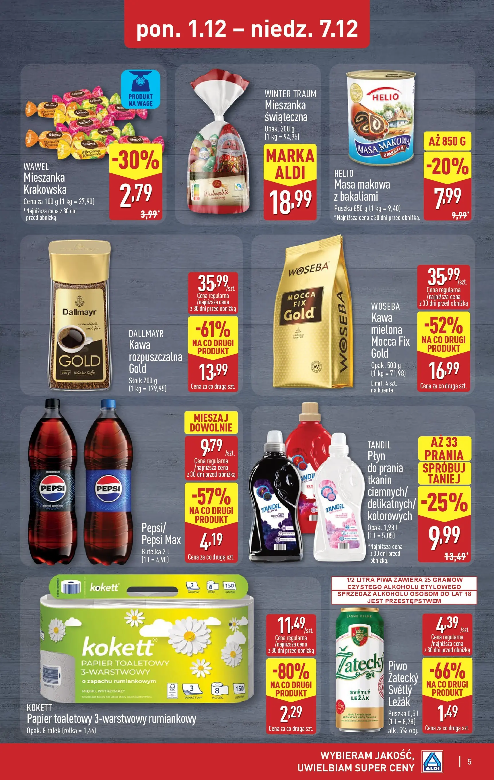 Aldi - Weekend super cen w ALDI! od 03.12.2025 - Ulotka PDF, promocje | Strona: 5