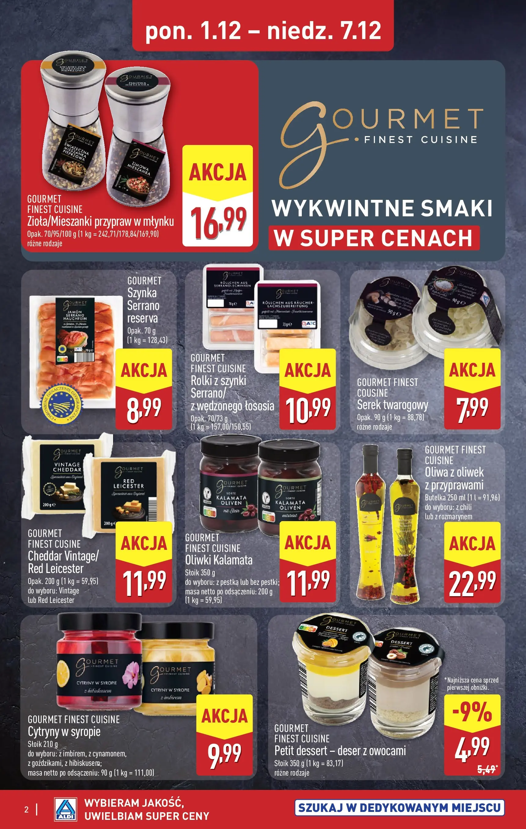 Aldi Gazetka - Wykwintne smaki od 01.12.2025 - Ulotka PDF, promocje | Strona: 2 | Produkty: Chili, Cytryny, Szynka, Cheddar