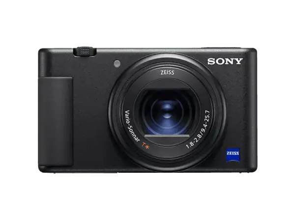Sony ZV1A Vlog Kamera, 4K, 9.4-25.7 mm, f/1.8-2.8, Xtra Fine / TFT-LCD Display, Schwarz; Digitalkamera