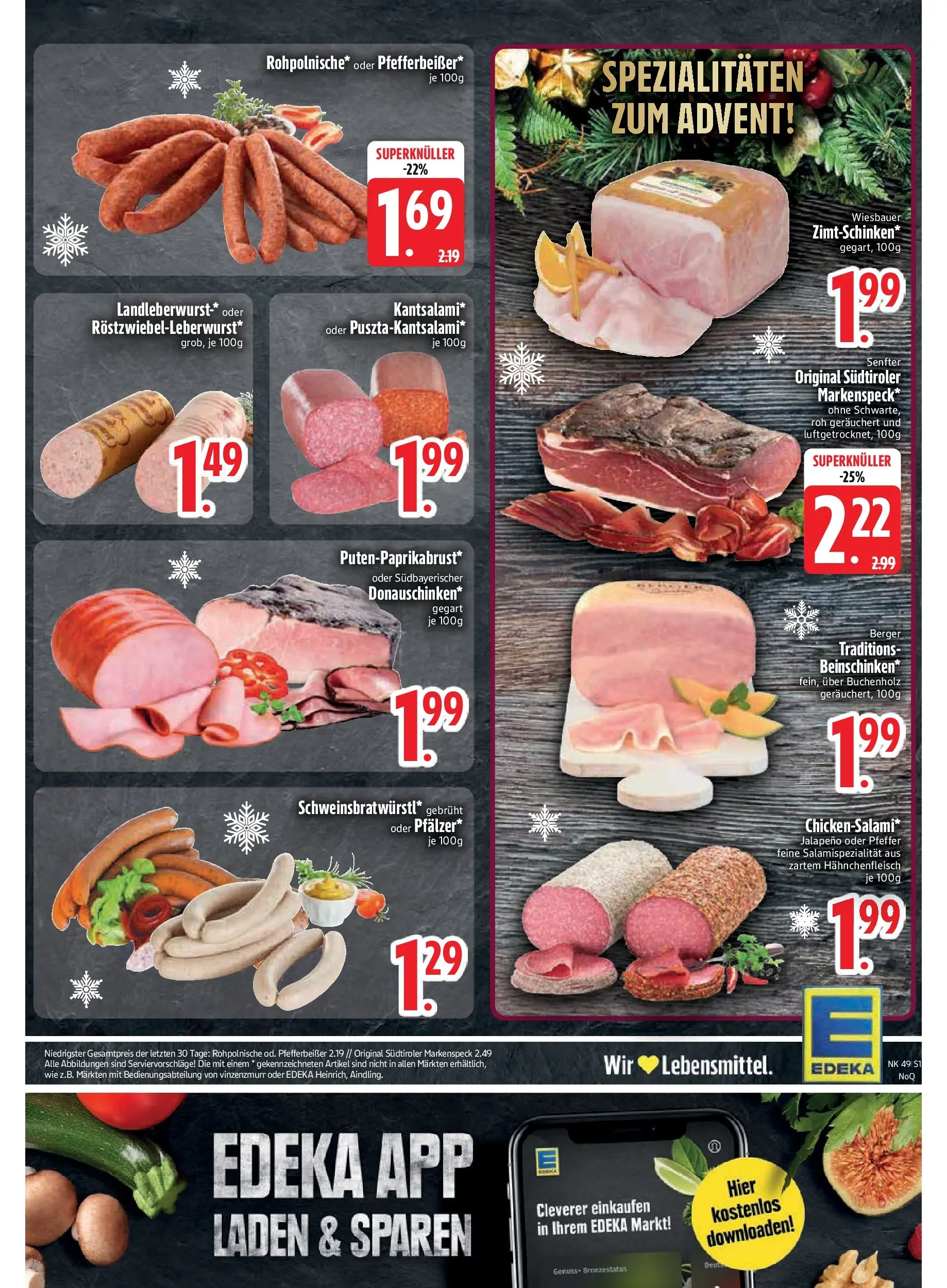 Edeka prospekt Regensburg	 (ab 01.12.2025) » Angebote Online | Seite: 17 | Produkte: Pfeffer, Salami