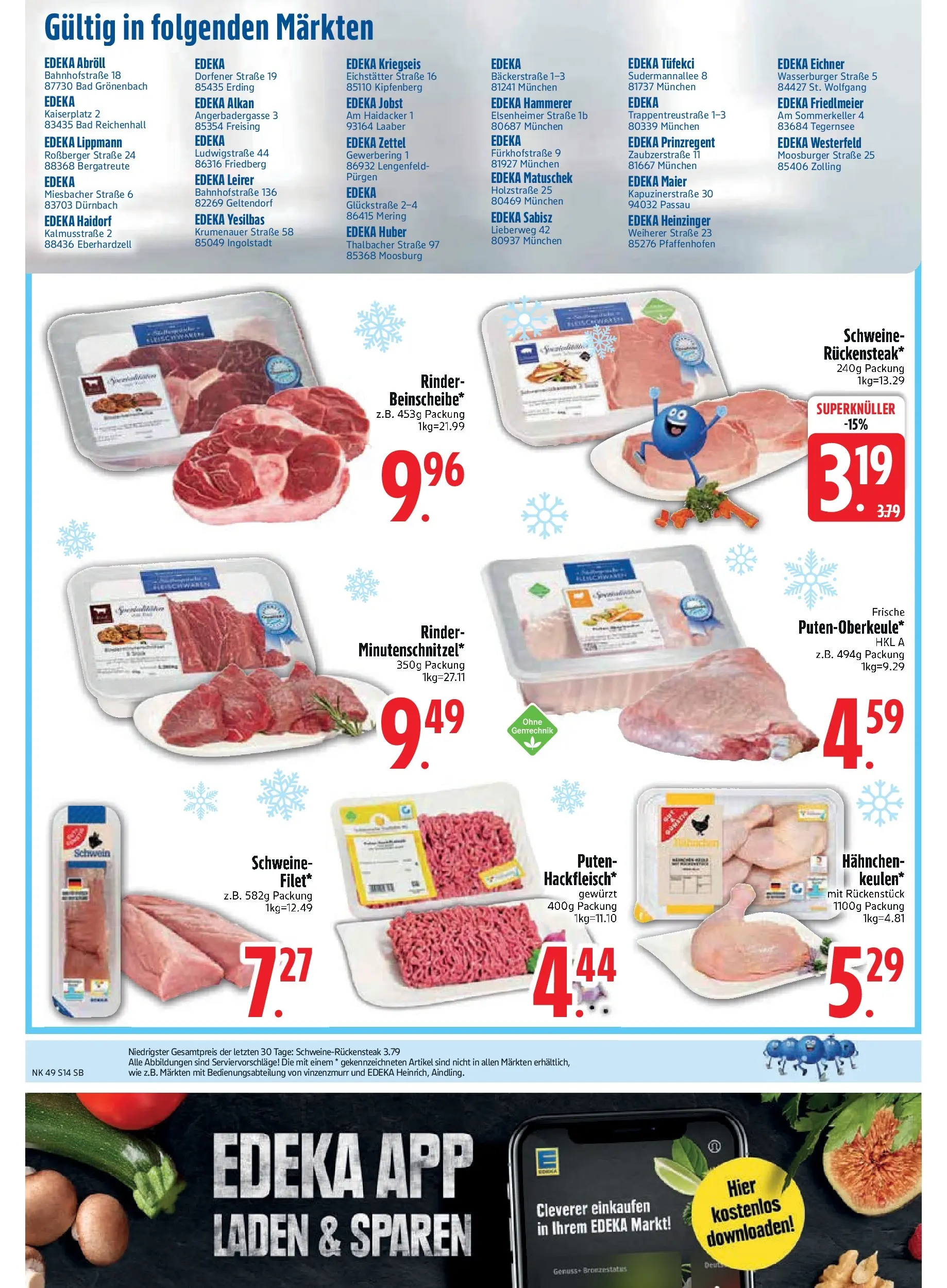 Edeka prospekt München	 (ab 01.12.2025) » Angebote Online | Seite: 16 | Produkte: Hahnchen, Bad