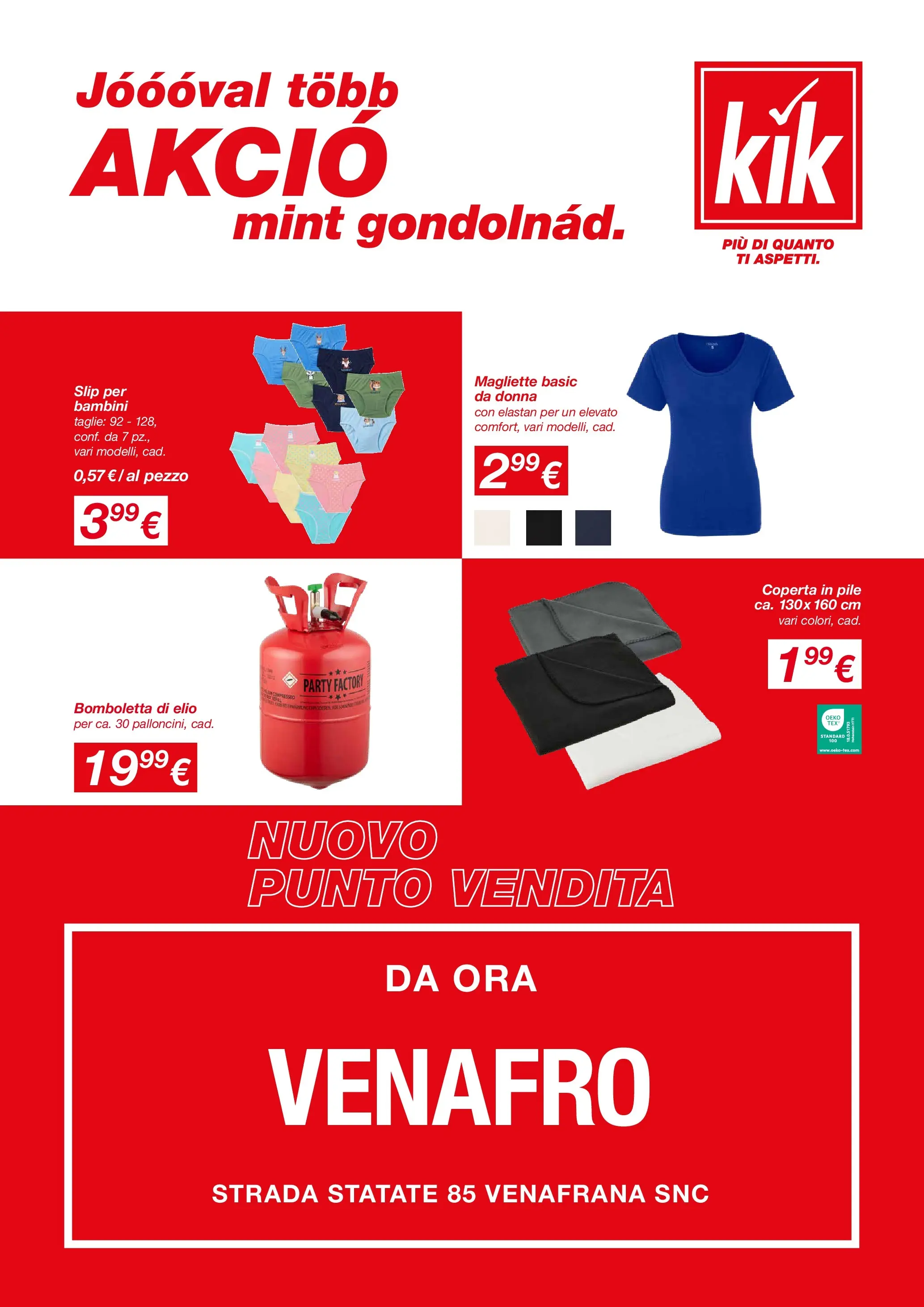 Nuovo KiK - KiK volantino fino al 18.12.2025 dal 14/12/2025 > offerte anteprima 🛍️ | Pagina: 1 | Prodotti: Pile, Slip, Coperta