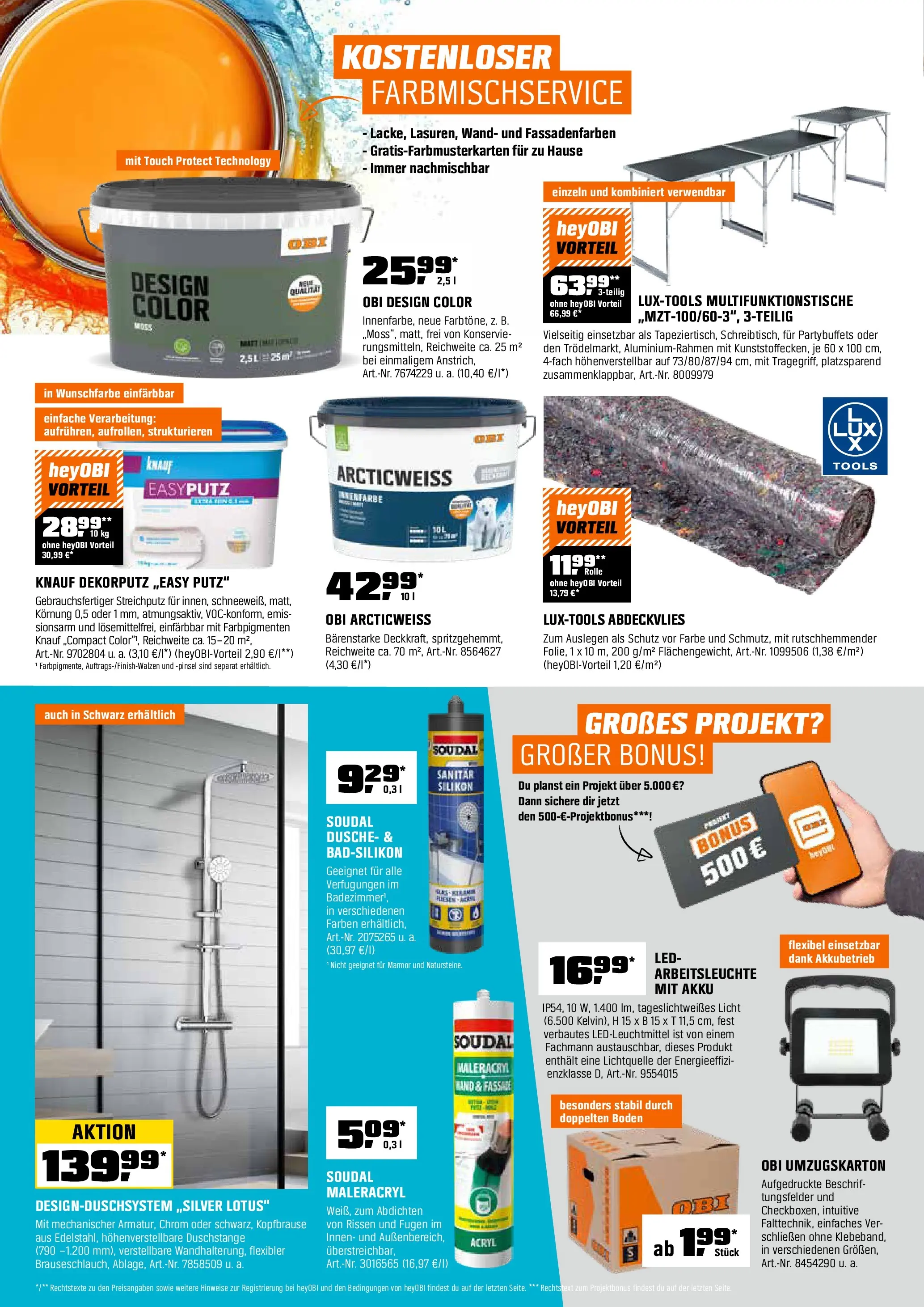 Obi Prospekt 	 (ab 15.12.2025) zum Blättern | Seite: 16 | Produkte: Dusche, Pinsel