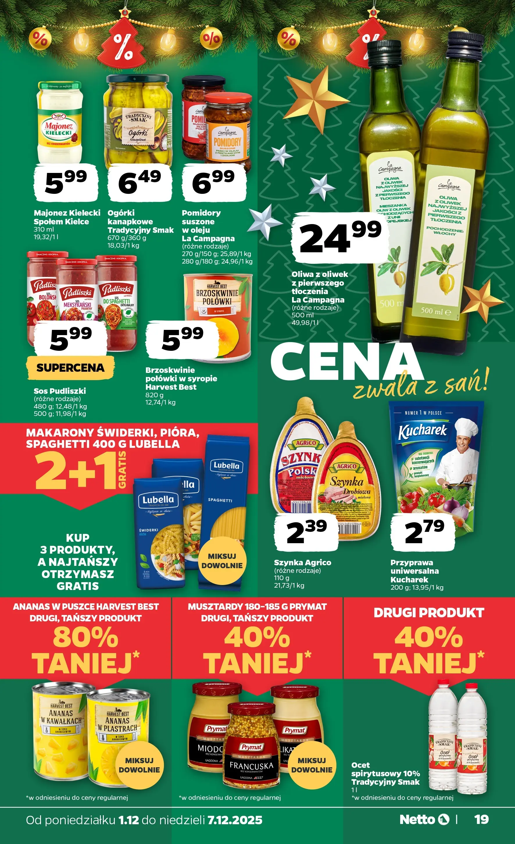 Netto - NETTO T49A ważne do 7.12 od 30.11.2025 - Aktualne promocje | Strona: 19 | Produkty: Ananas w puszce, Ocet, Majonez, Sos
