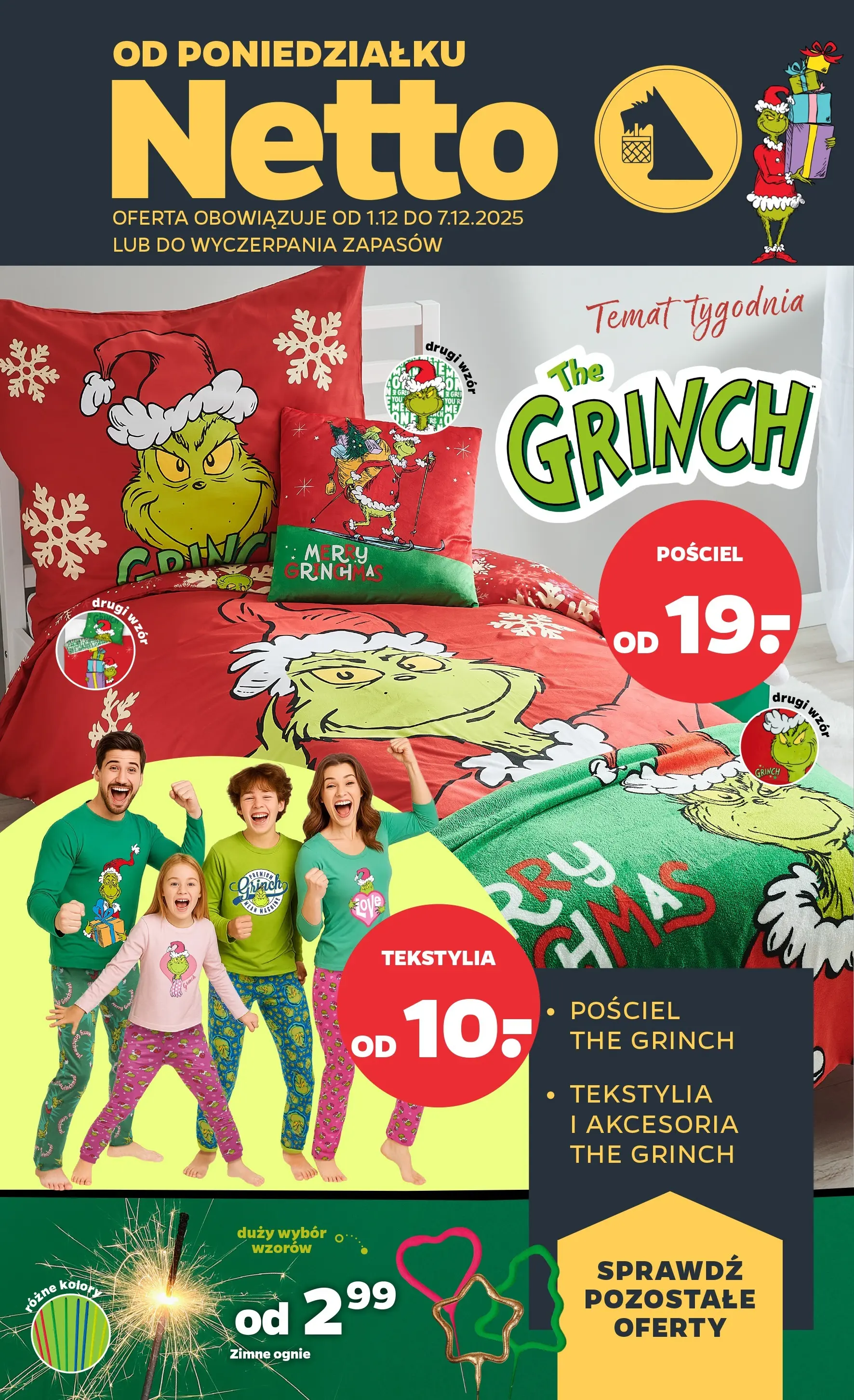 Netto - NETTO T49A ważne do 7.12 od 30.11.2025 - Aktualne promocje | Strona: 35 | Produkty: Pościel, Zimne ognie, Tekstylia