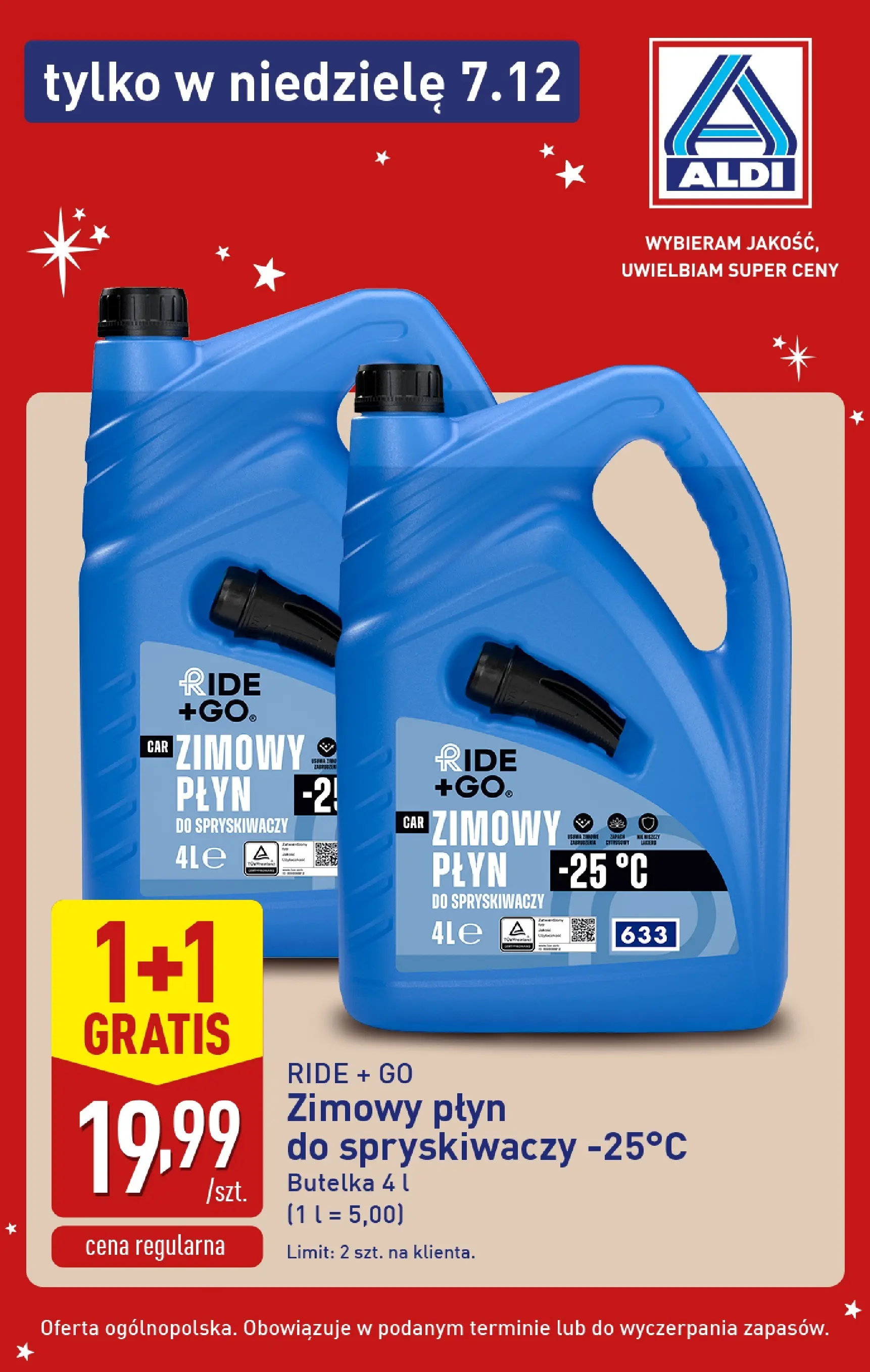 Aldi - Super oferty na niedzielę w ALDI od 06.12.2025 - Ulotka PDF, promocje | Strona: 4 | Produkty: Płyn do spryskiwaczy