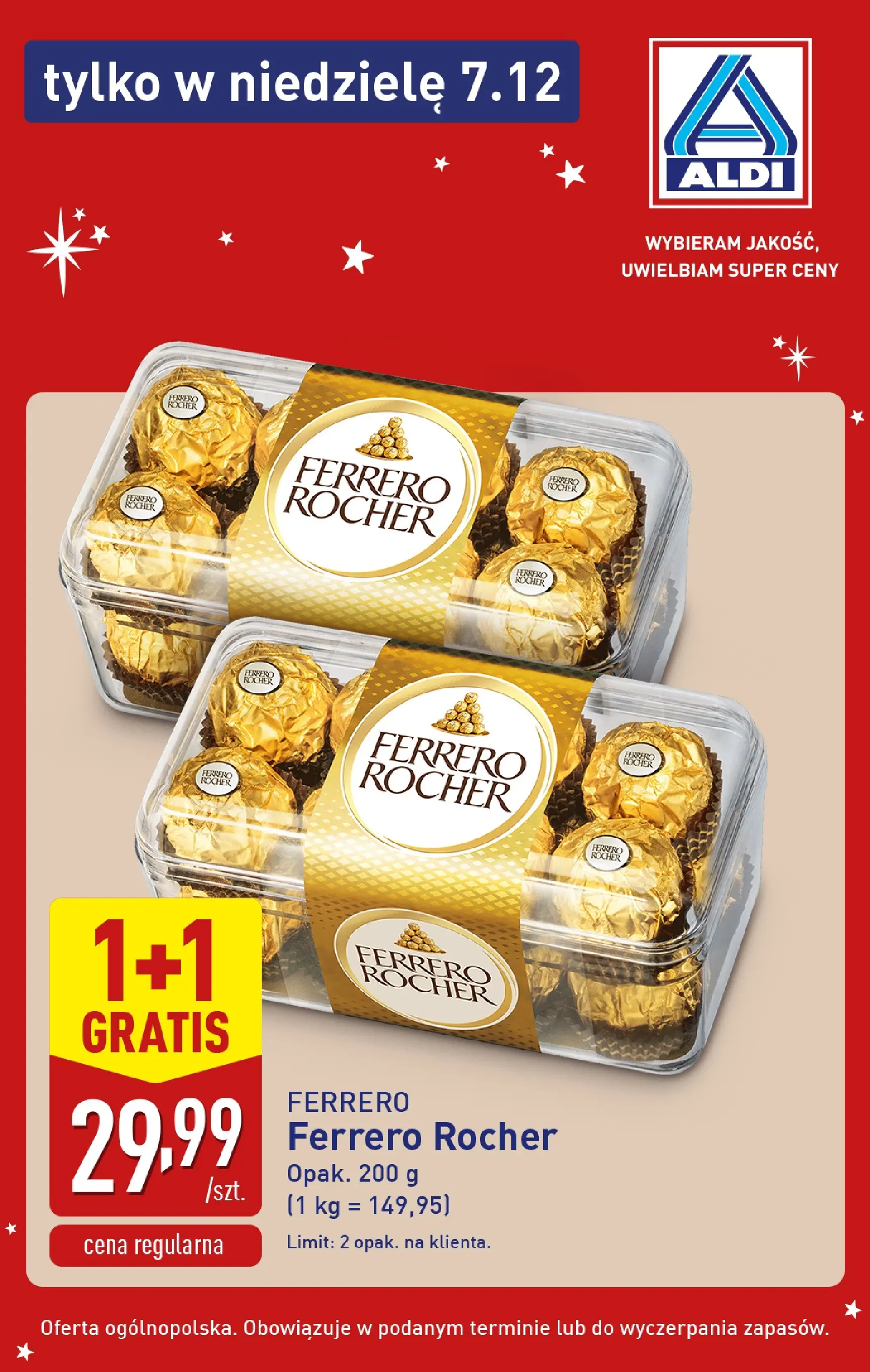 Aldi - Super oferty na niedzielę w ALDI od 06.12.2025 - Ulotka PDF, promocje | Strona: 5 | Produkty: Ferrero rocher
