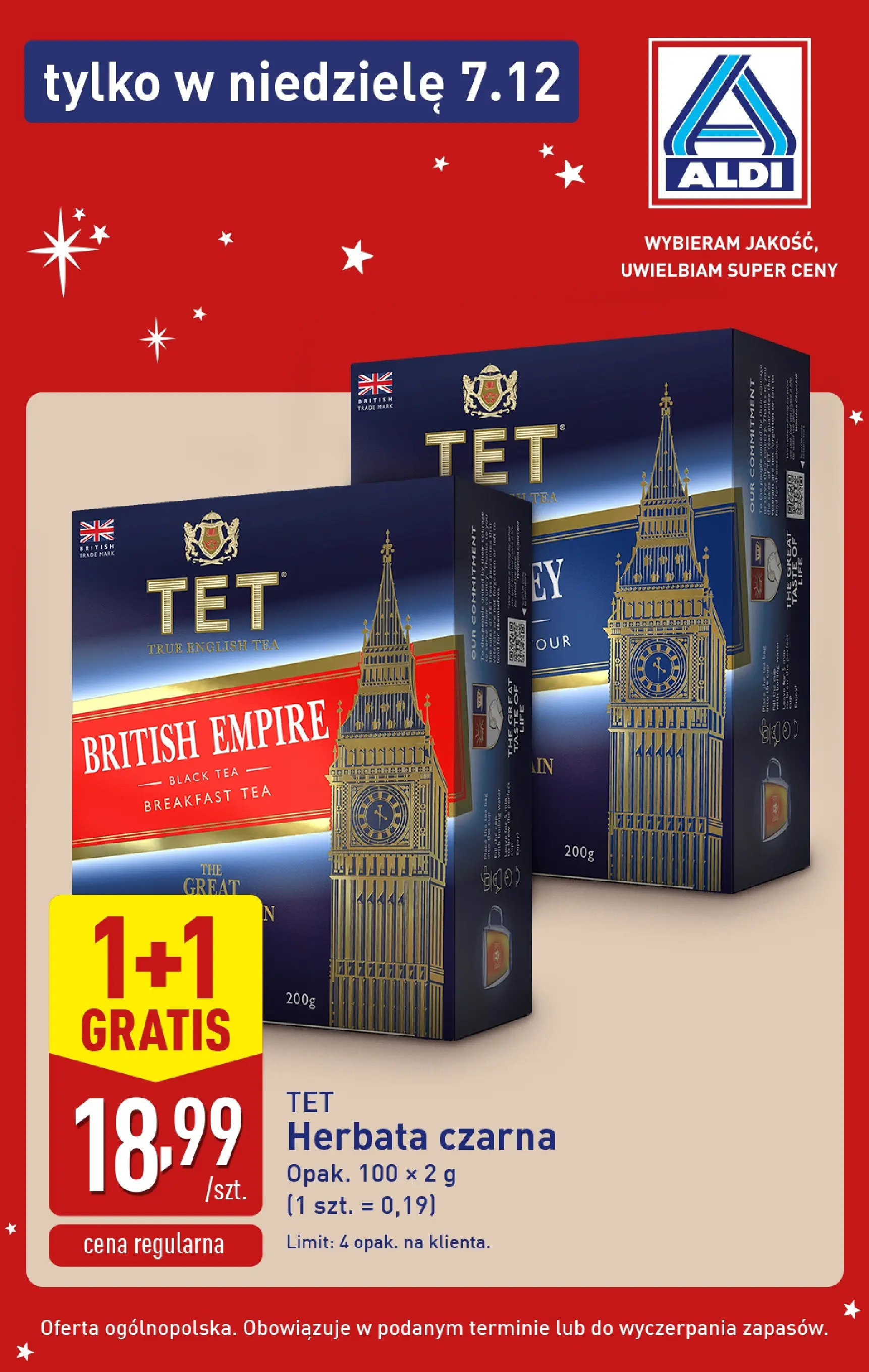 Aldi - Super oferty na niedzielę w ALDI od 06.12.2025 - Ulotka PDF, promocje | Strona: 8 | Produkty: Herbata