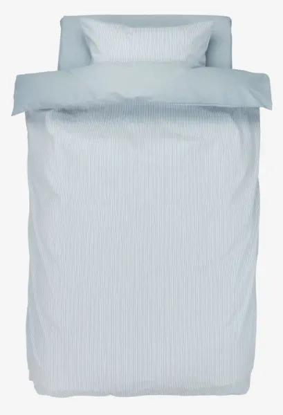 JYSK Спално бельо с чаршаф SHEILA 140x200 райе синьо