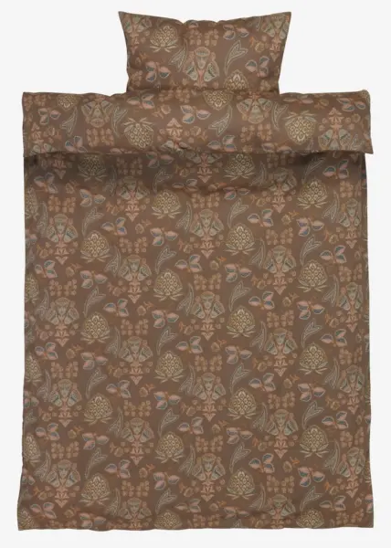 JYSK Спално бельо MIMMI сатен 140x200 цвят тъмен пясък