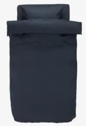 JYSK Спално бельо с чаршаф NIRA сатен 140x200 тъмносиньо