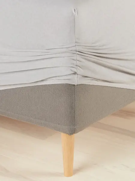 JYSK Чаршаф с ластик JENNY жарсе 160x200x35 сив