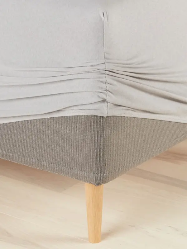 JYSK Чаршаф с ластик JENNY жарсе 160x200x35 сив