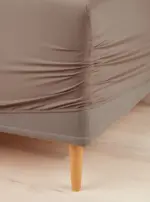 JYSK JYSK Чаршаф с ластик VIVIAN 160x200x35 цвят тъмен пясък - до 10-12-25