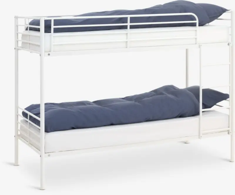 JYSK Двуетажно легло PLOVSTRUP 2x90x200 бяло