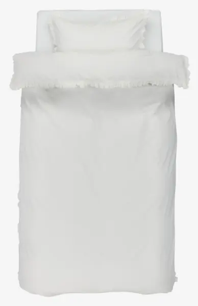 JYSK Спално бельо с чаршаф ELMA 140x200 бяло