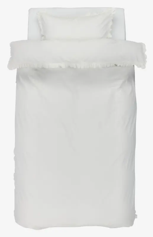 JYSK Спално бельо с чаршаф ELMA 140x200 бяло