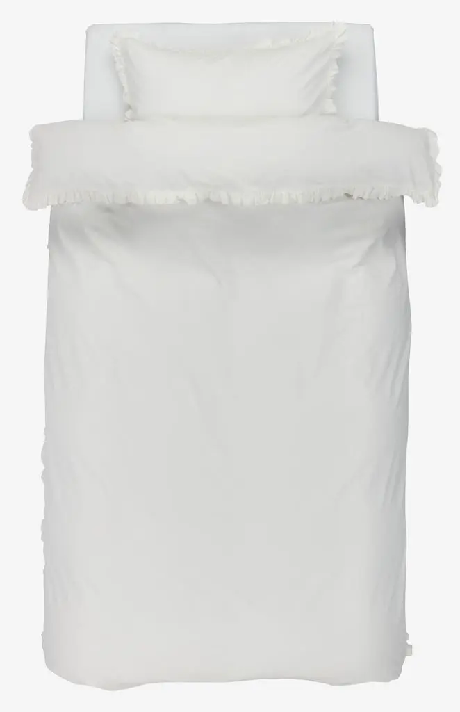 JYSK Спално бельо с чаршаф ELMA 140x200 бяло