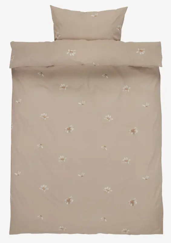 JYSK Спално бельо LONNI 140x200 цвят пясък