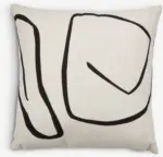 JYSK JYSK Декоративна възглавница HVITVEIS 45x45 светлокремаво/черно - до 10-12-25