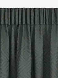 JYSK Завеса LYGNE 1x140x300 тъмнозелена