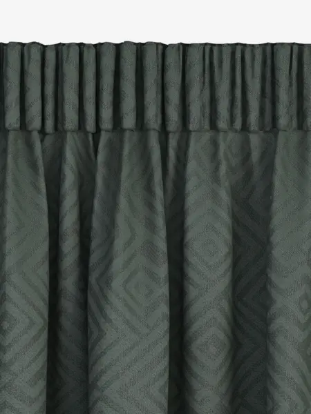 JYSK Завеса LYGNE 1x140x300 тъмнозелена