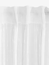 JYSK Завеса SKORPA 1x140x300 бяла на ивици