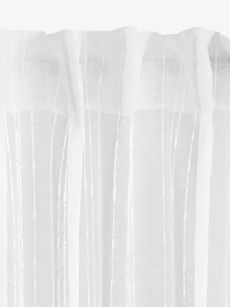 JYSK Завеса SKORPA 1x140x300 бяла на ивици