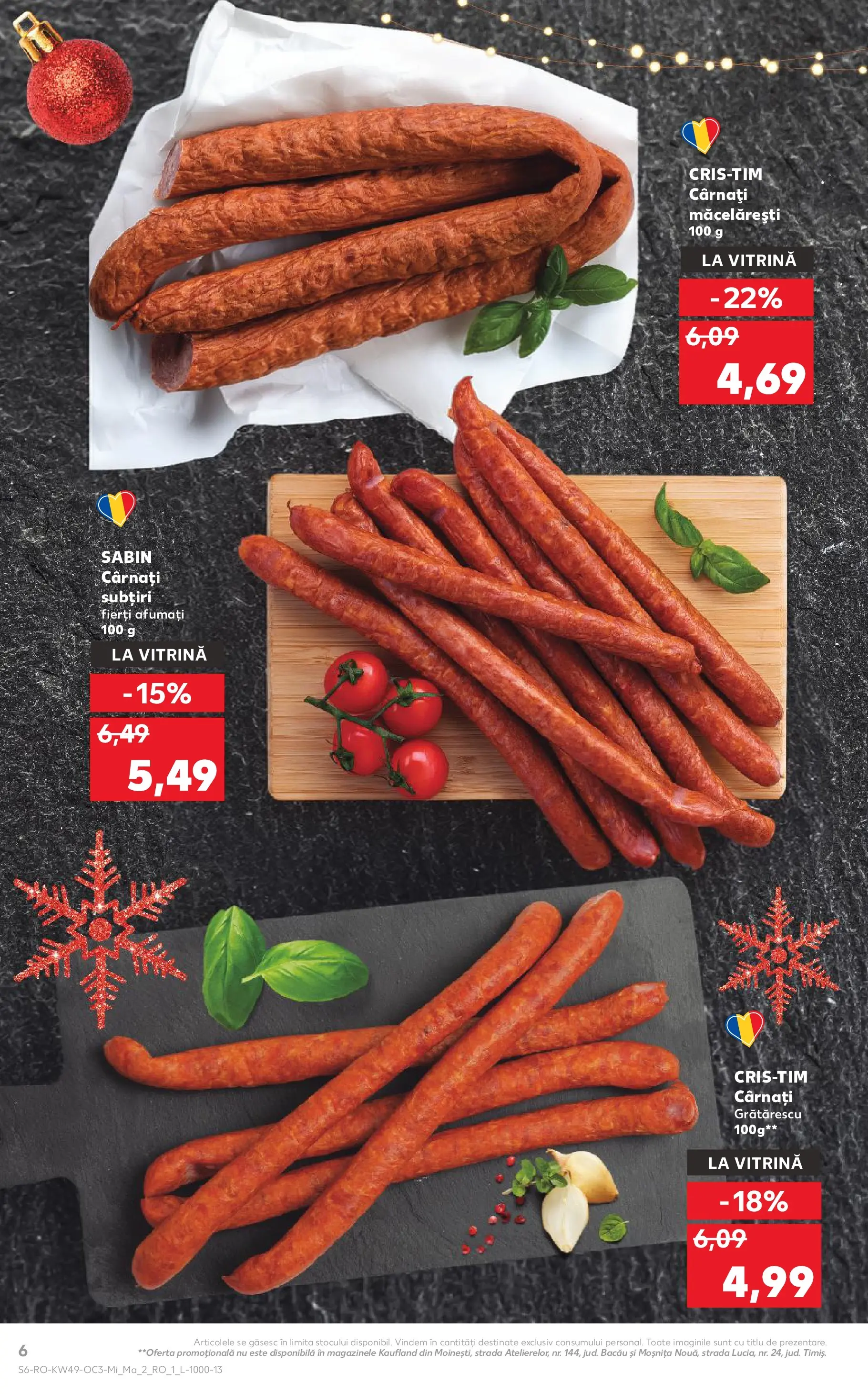Catalog Kaufland - Zalau 02.12.2025 - Revista si Oferta | Pagină: 6 | Produse: Vitrină, Cârnați