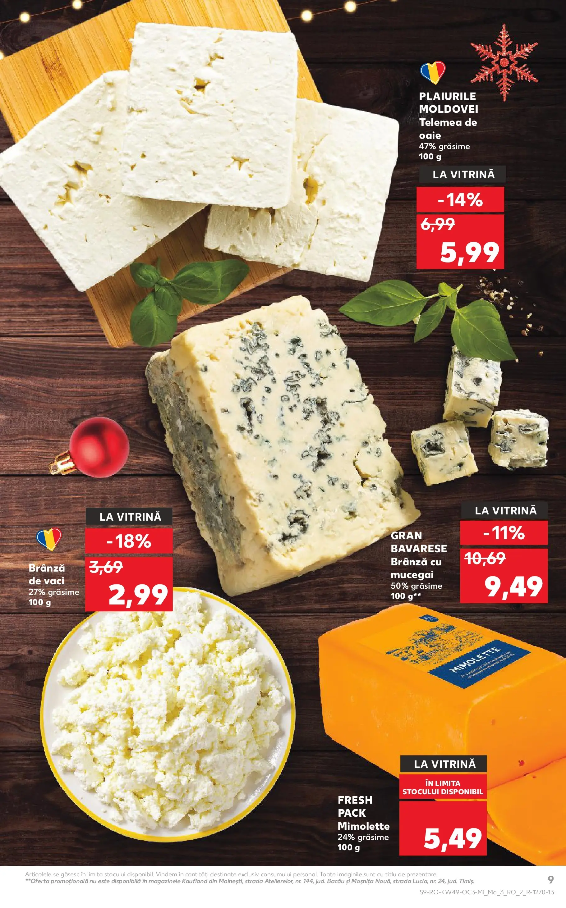 Catalog Kaufland - Zalau 02.12.2025 - Revista si Oferta | Pagină: 9 | Produse: Vitrină, Brânză, Brânză cu mucegai
