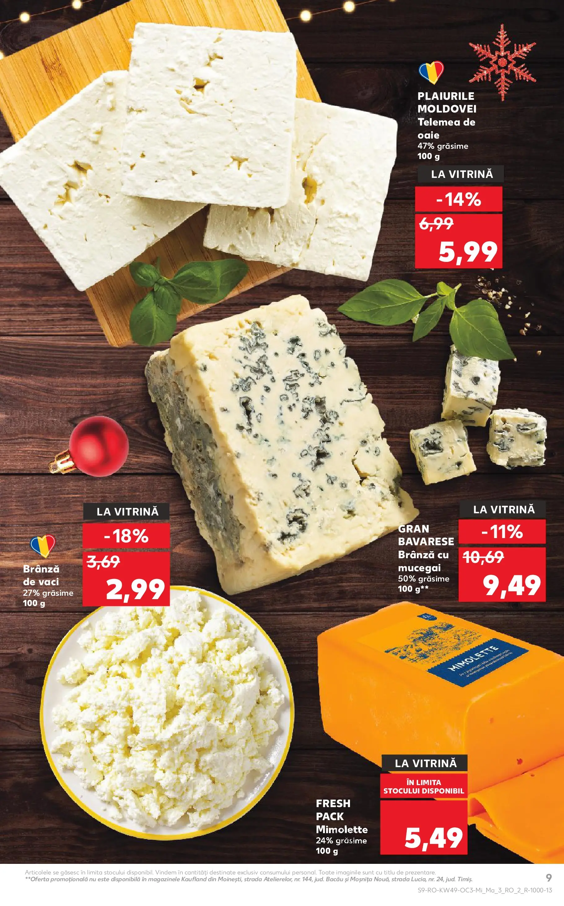 Catalog Kaufland - Domnesti 02.12.2025 - Revista si Oferta | Pagină: 9 | Produse: Vitrină, Brânză, Brânză cu mucegai