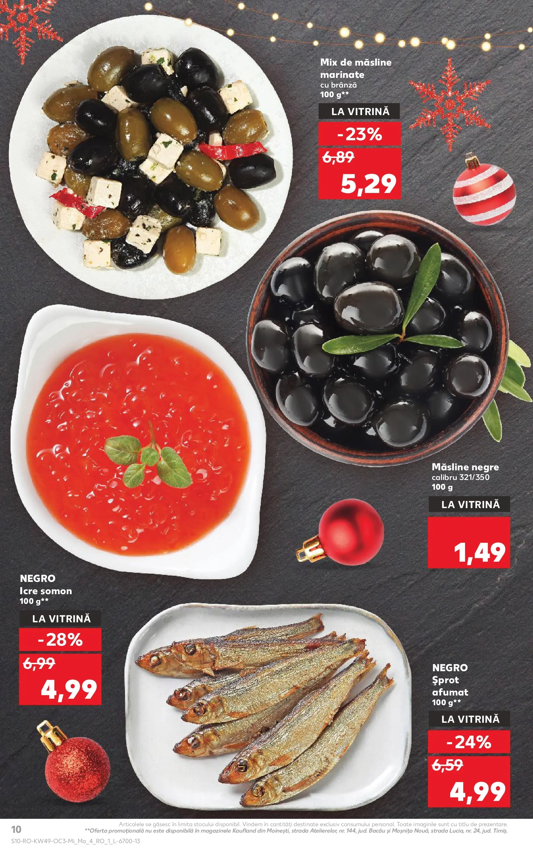 Catalog Kaufland - Viseu de Sus 03.12.2025 - Revista si Oferta | Pagină: 10 | Produse: Hijyenik ped, Vitrină, Măsline, Brânză