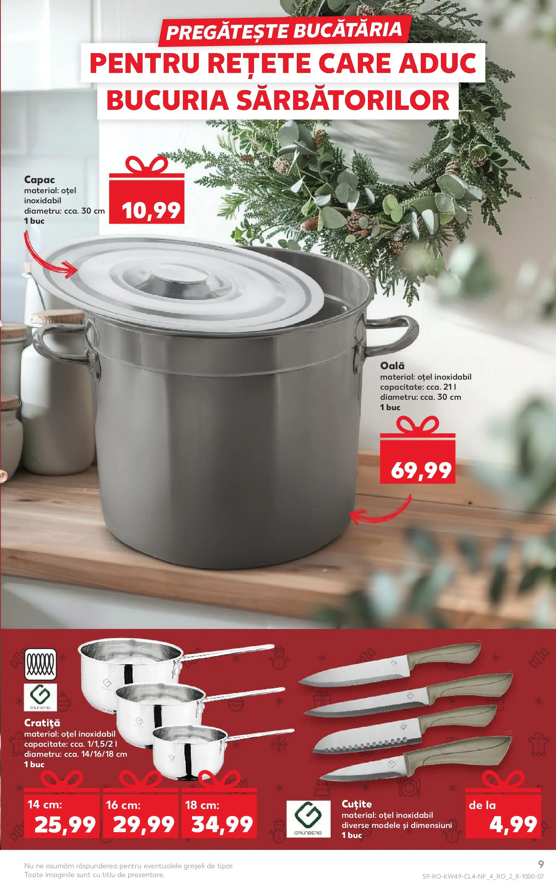 Catalog Kaufland - Bârlad 02.12.2025 - Revista si Oferta | Pagină: 9 | Produse: Cratiță, Oală