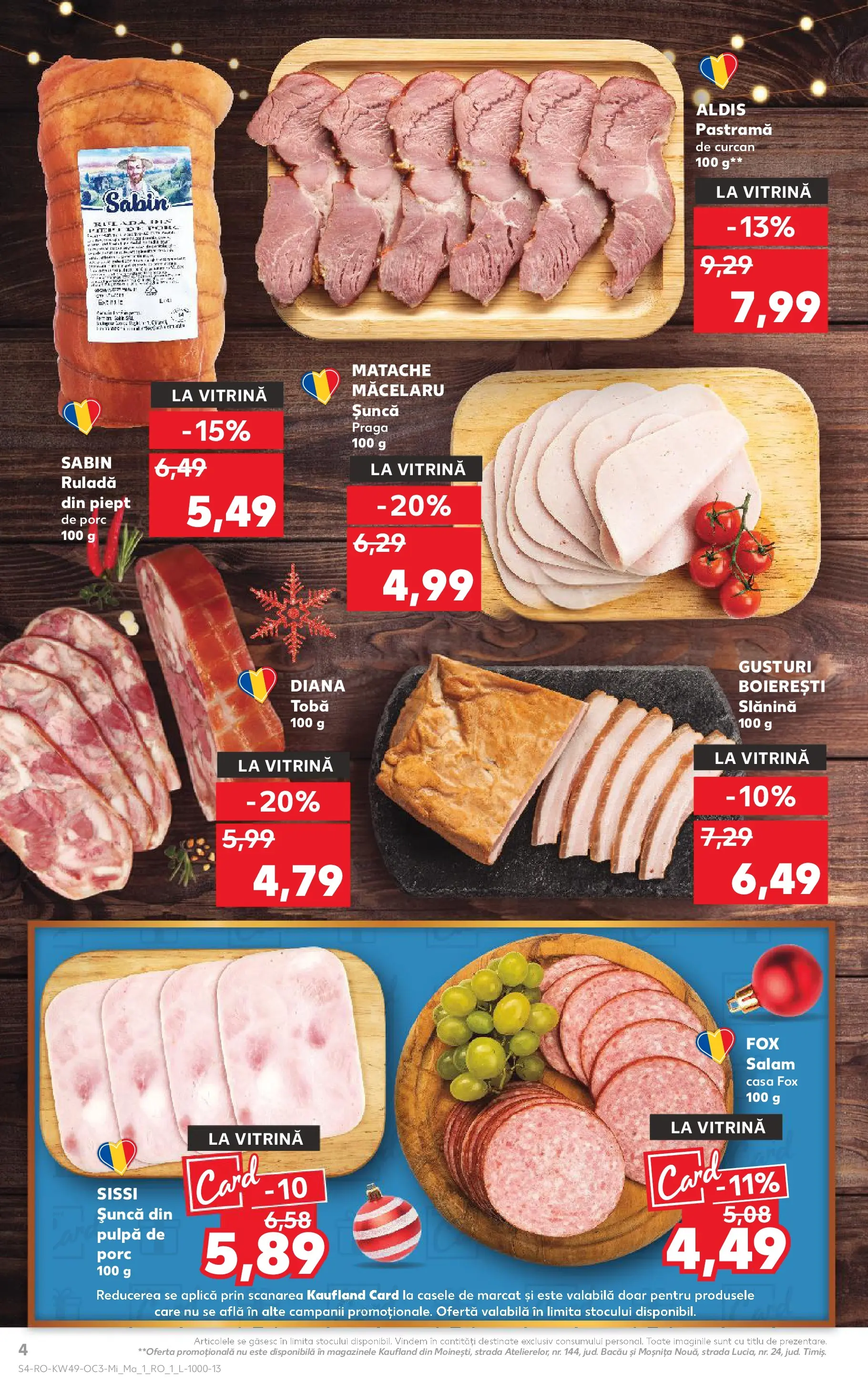 Catalog Kaufland - Domnesti 02.12.2025 - Revista si Oferta | Pagină: 4 | Produse: Vitrină, Salam, Șuncă