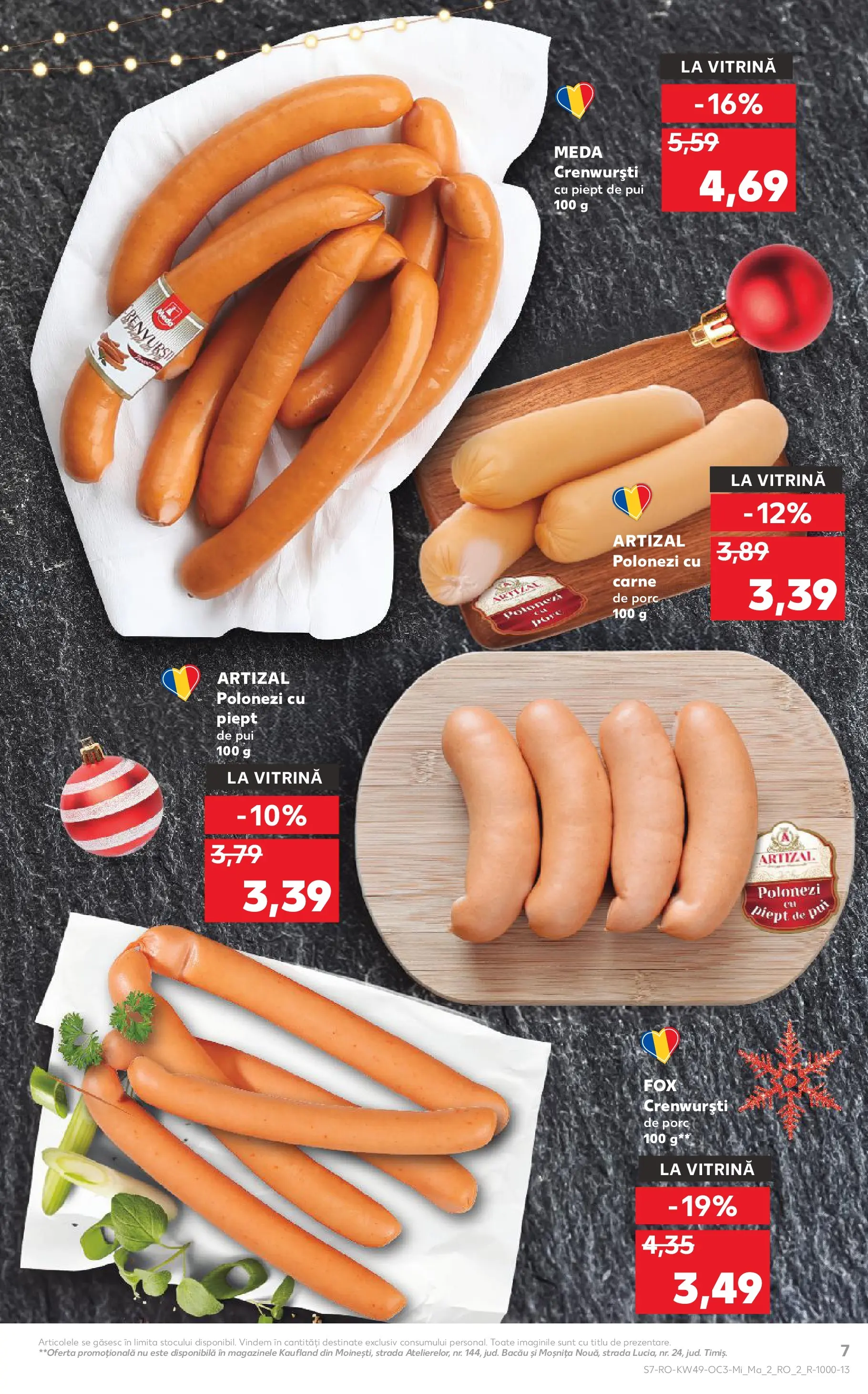 Catalog Kaufland - Domnesti 02.12.2025 - Revista si Oferta | Pagină: 7 | Produse: Hacıyatmaz Kedi Oyuncağı, Vitrină, Carne De Porc
