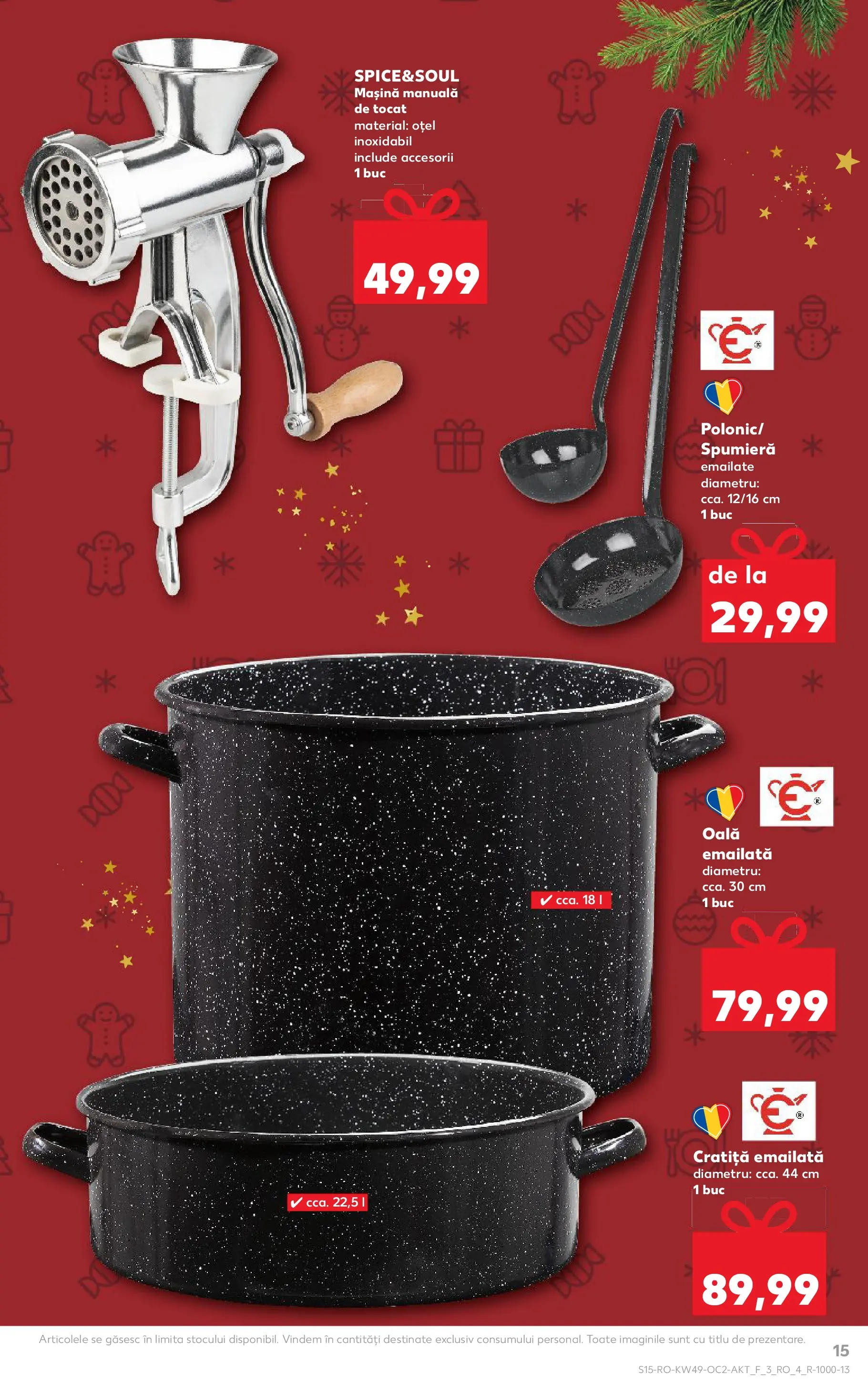 Catalog Kaufland - Constanța 03.12.2025 - Revista si Oferta | Pagină: 15 | Produse: Cratiță, Oală