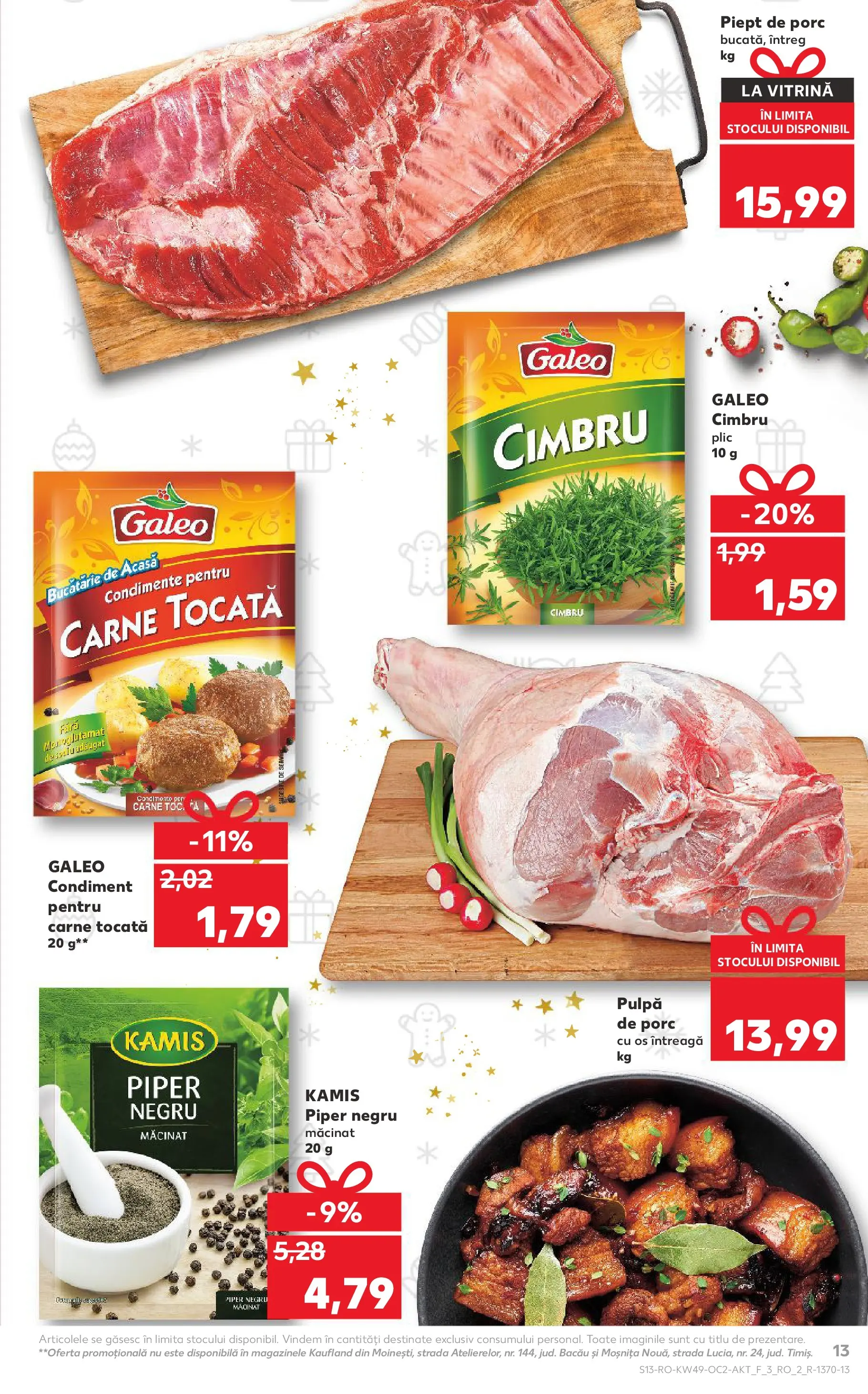 Catalog Kaufland - Fălticeni 03.12.2025 - Revista si Oferta | Pagină: 13 | Produse: Bucătărie, Vitrină, Condimente, Piper