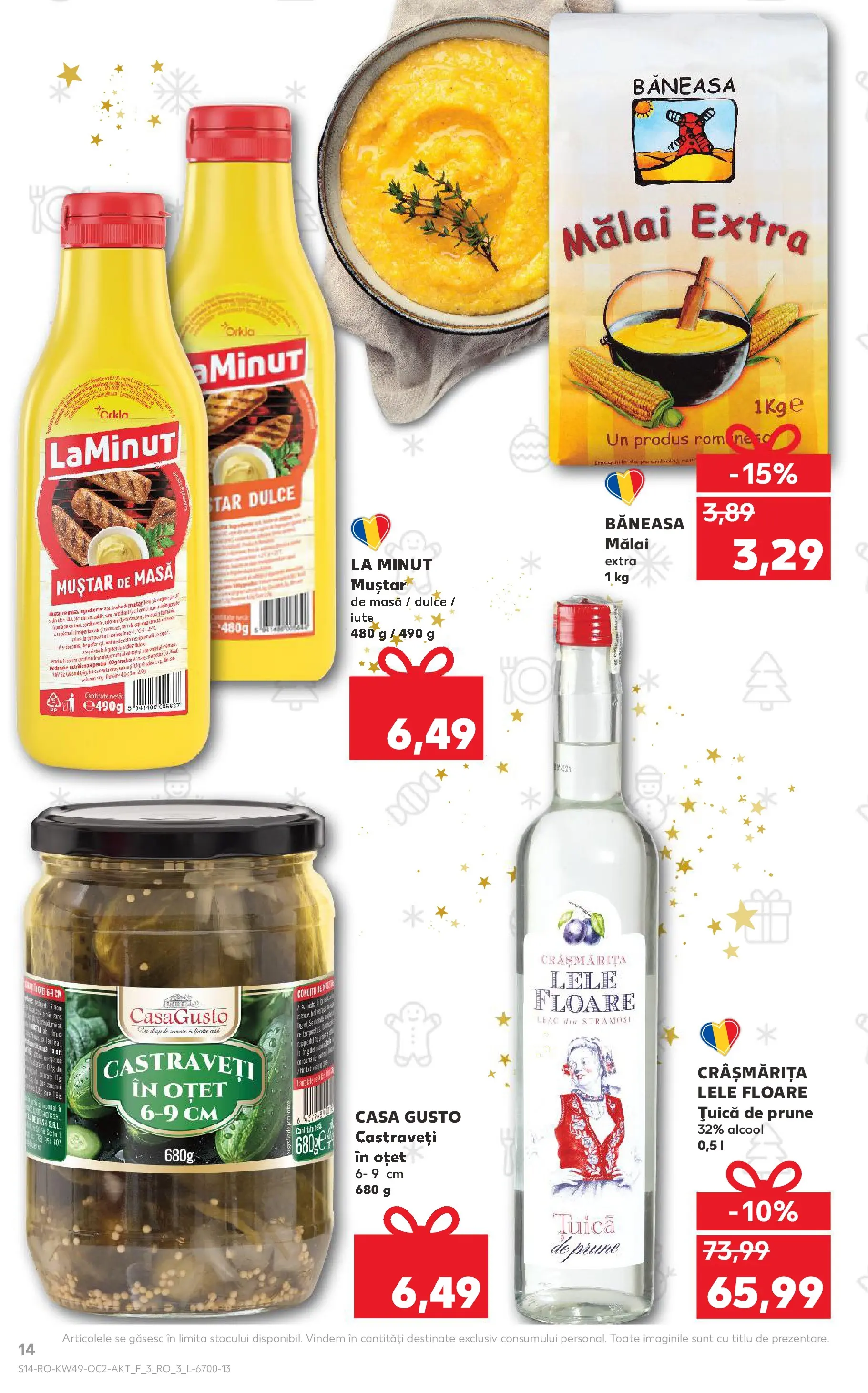 Catalog Kaufland - Fălticeni 03.12.2025 - Revista si Oferta | Pagină: 14 | Produse: Masă, Prune, Muștar, Mălai