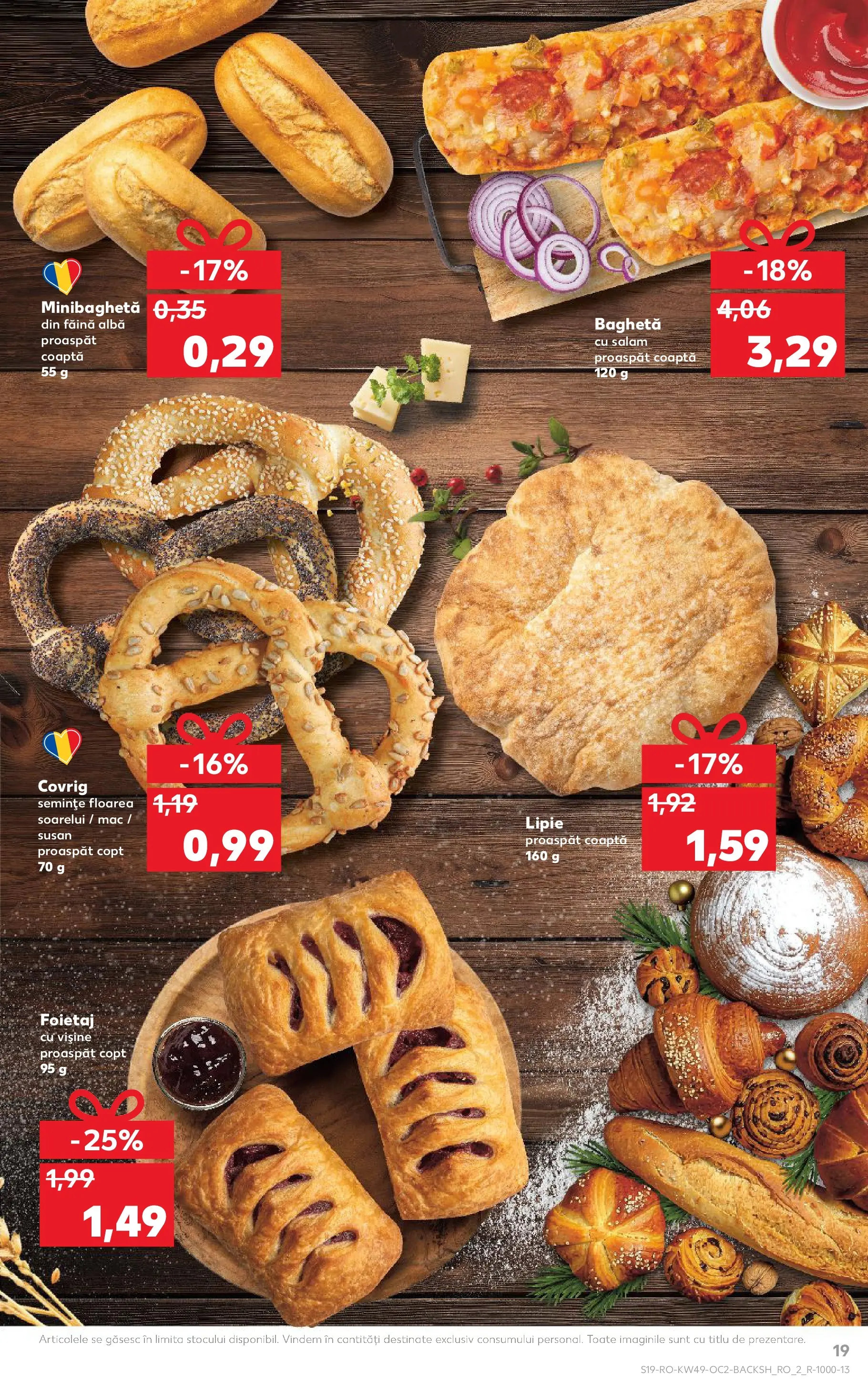 Catalog Kaufland - Constanța 03.12.2025 - Revista si Oferta | Pagină: 19 | Produse: Foietaj, Salam, Făină, Bant