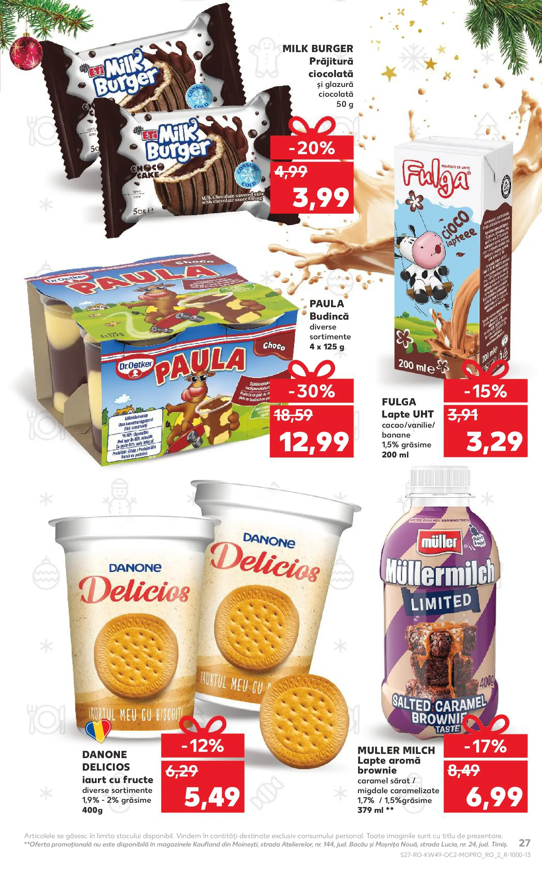 Catalog Kaufland - Constanța 03.12.2025 - Revista si Oferta | Pagină: 27 | Produse: Masaüstü kılıfı, Migdale, Lapte, Burger