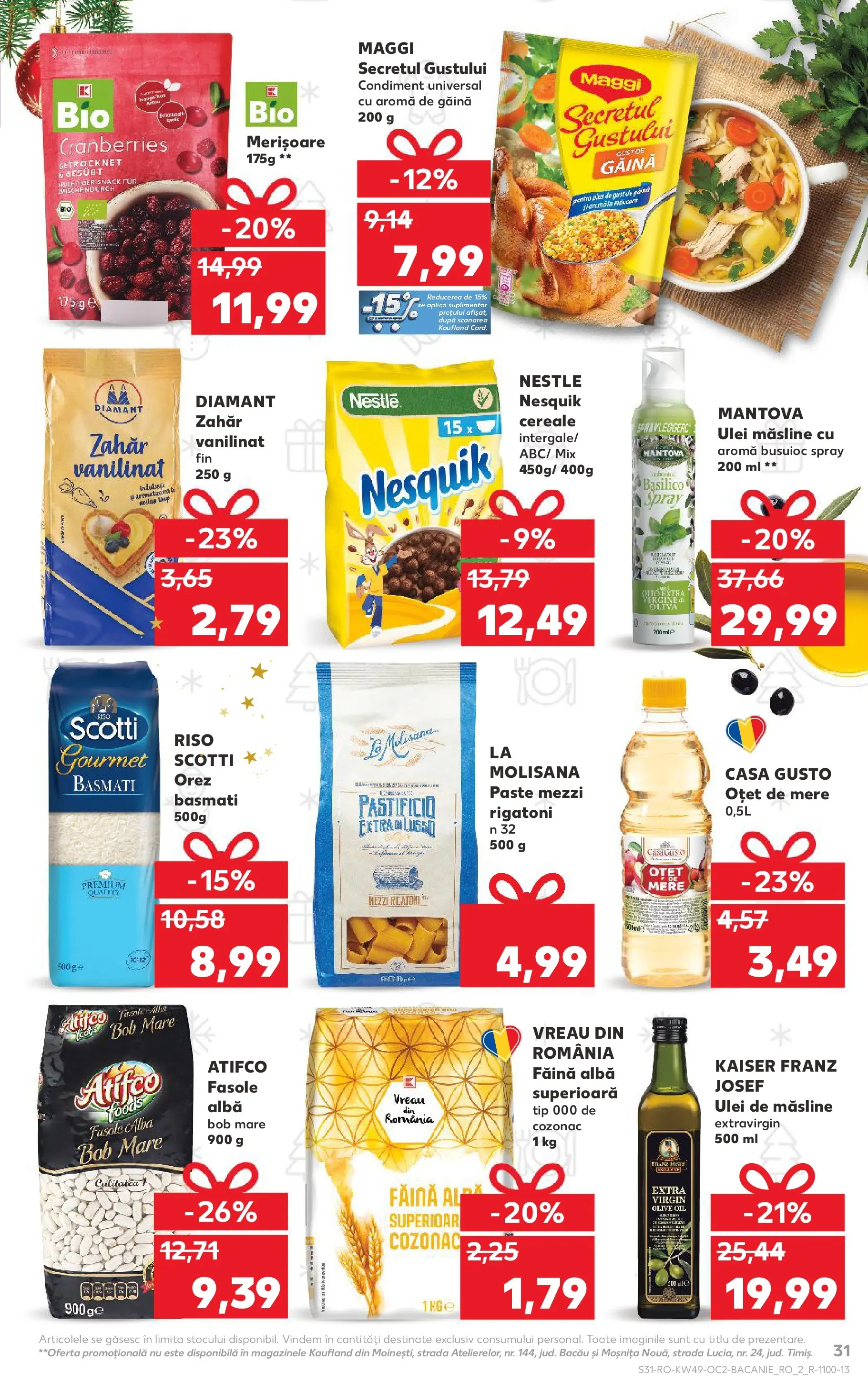Catalog Kaufland - Zalau 03.12.2025 - Revista si Oferta | Pagină: 31 | Produse: Măsline, Paste, Fasole albă, Çocuk sutyeni