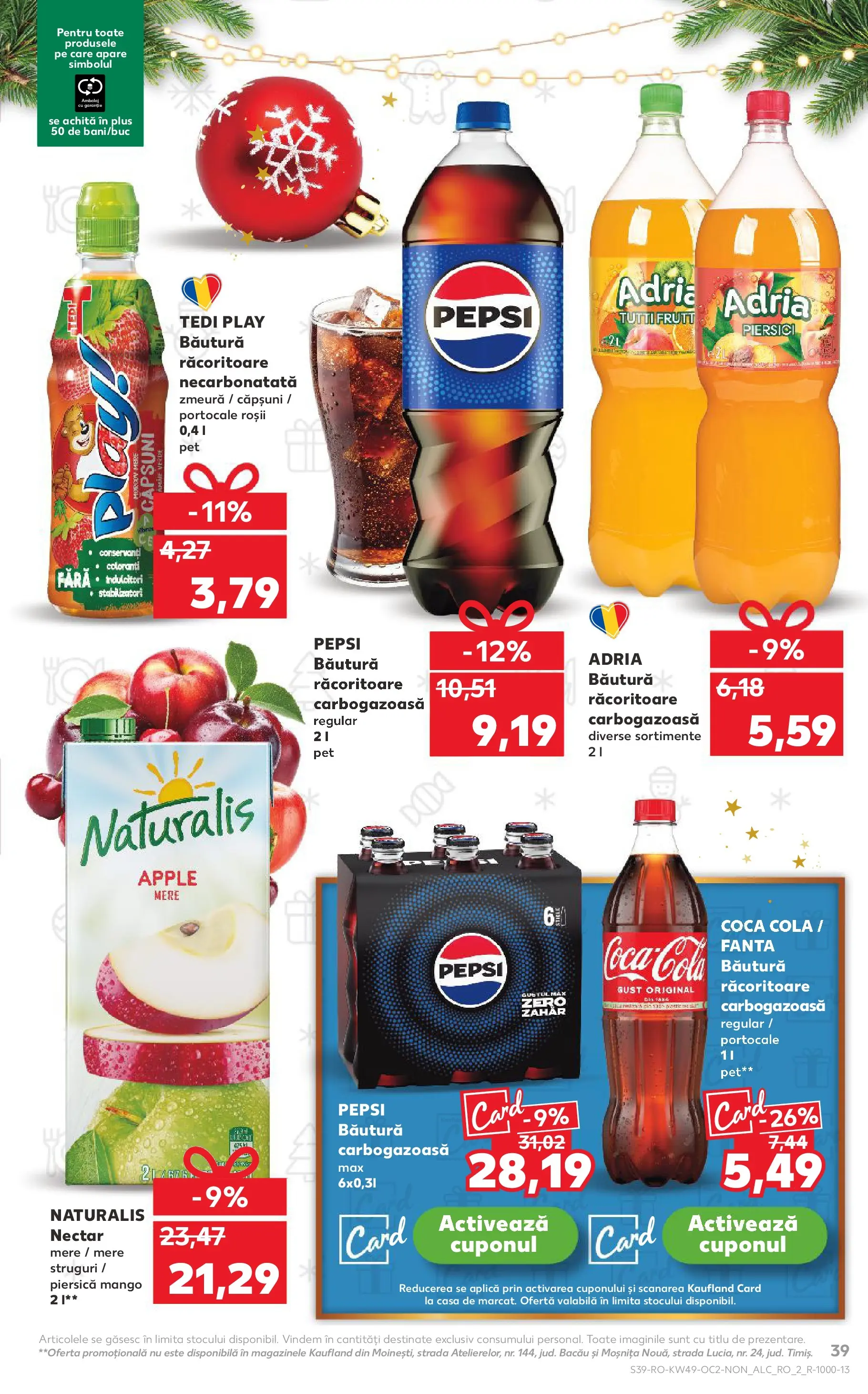 Catalog Kaufland - Constanța 03.12.2025 - Revista si Oferta | Pagină: 39 | Produse: Struguri, Zmeură, Portocale, Căpșuni