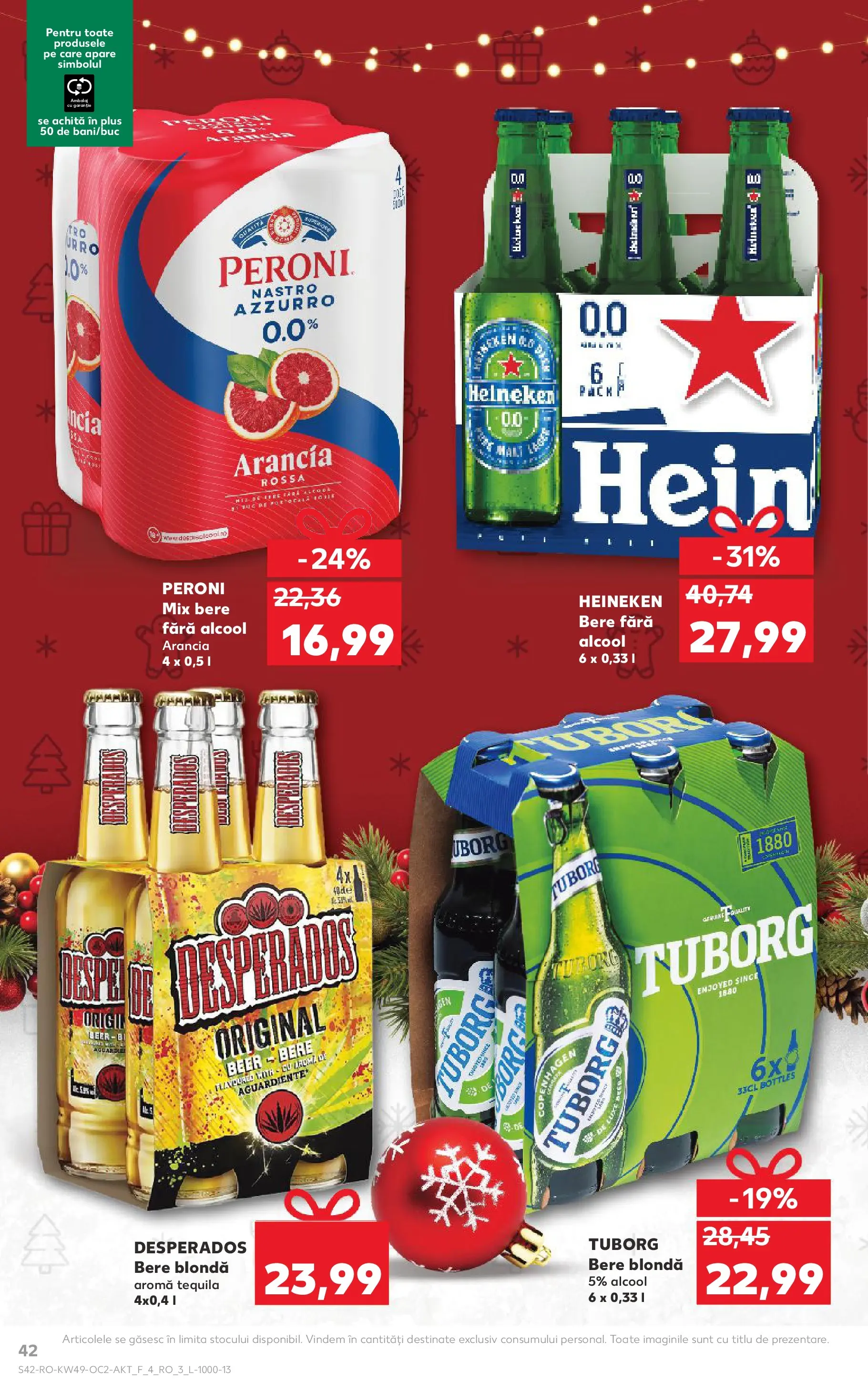 Catalog Kaufland - Constanța 03.12.2025 - Revista si Oferta | Pagină: 42 | Produse: Eğitim çantaları, Suc, Bere, Portocale