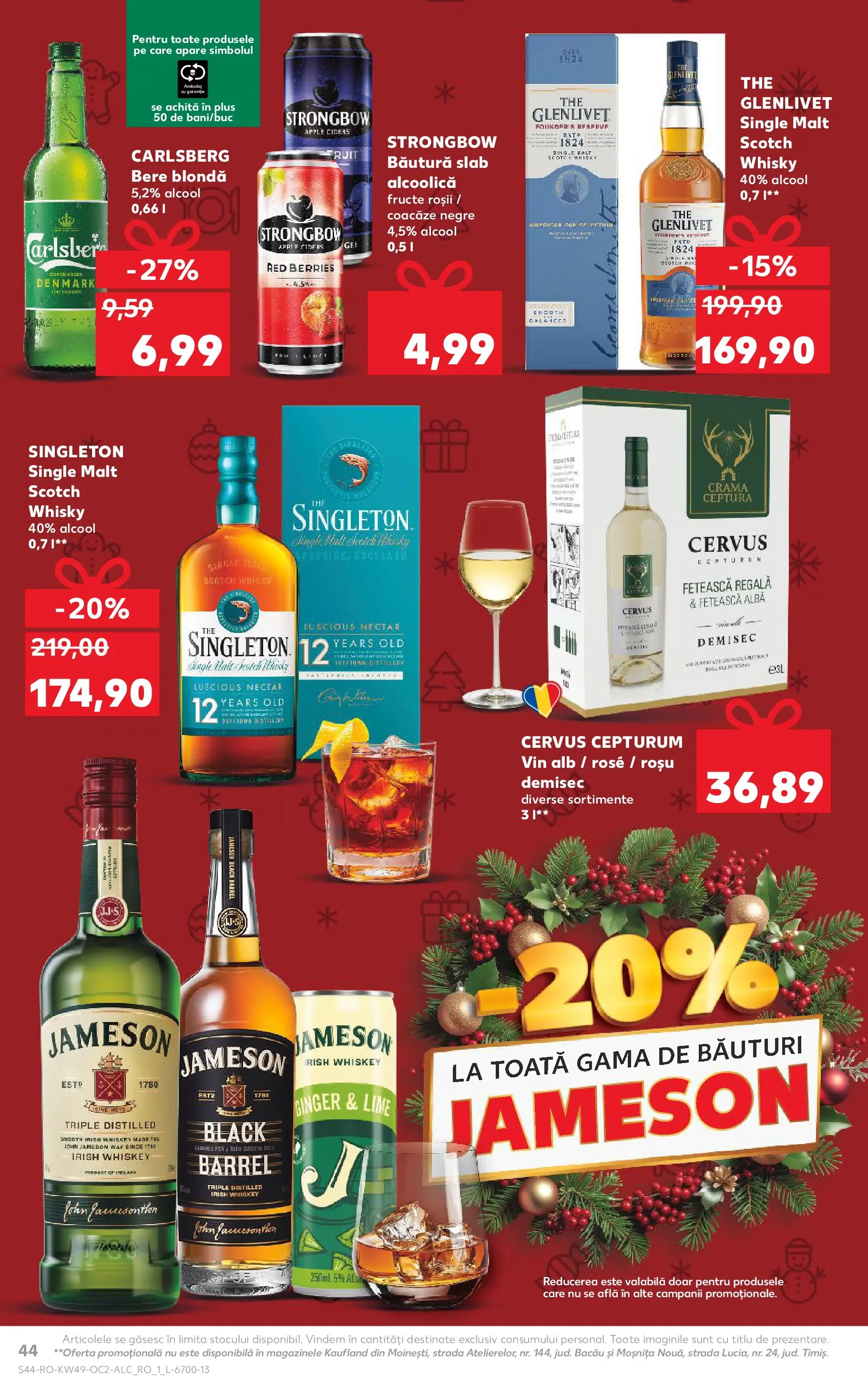 Catalog Kaufland - Fălticeni 03.12.2025 - Revista si Oferta | Pagină: 44 | Produse: Apple, Roșii, Whiskey, Fructe