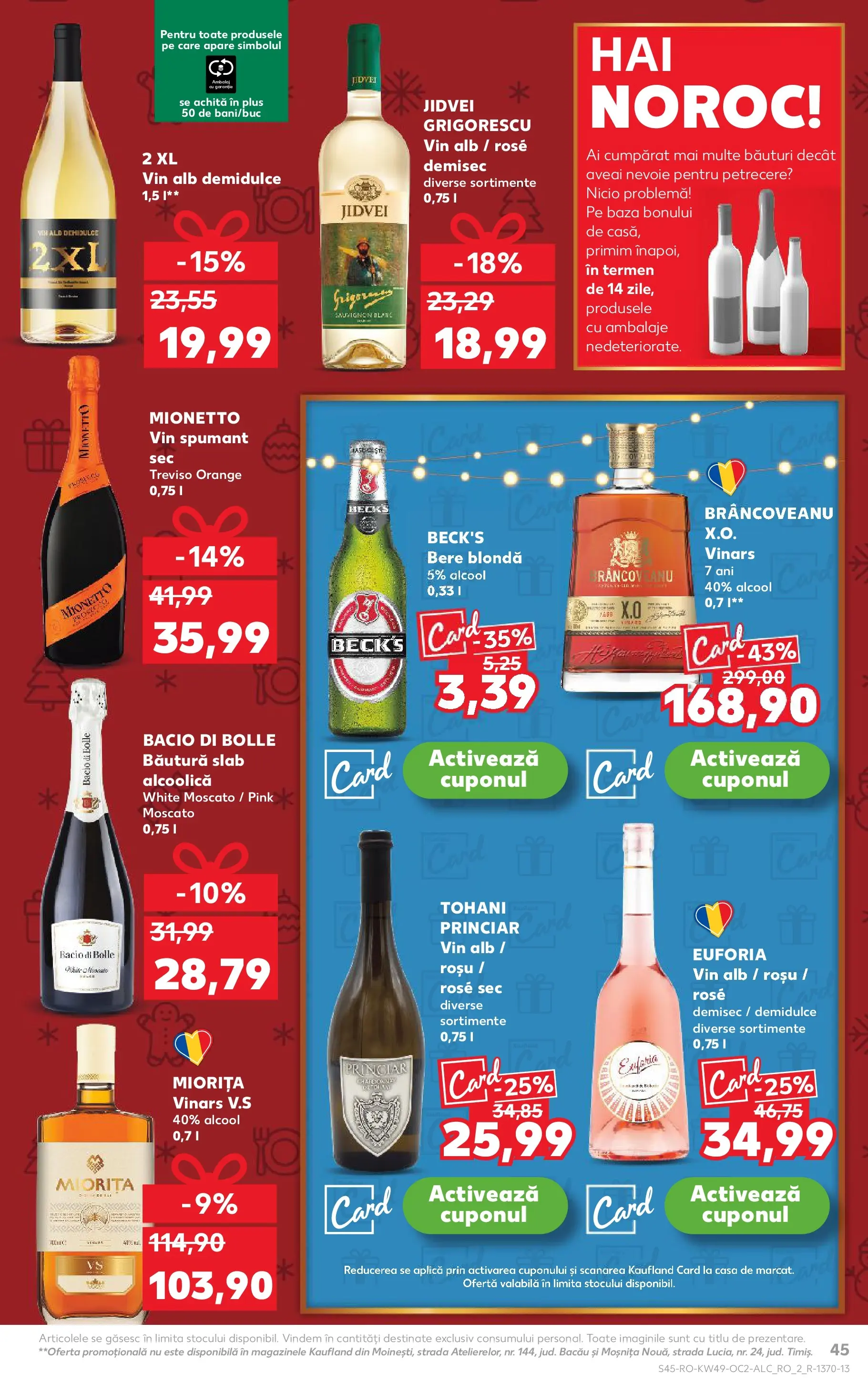 Catalog Kaufland - Fălticeni 03.12.2025 - Revista si Oferta | Pagină: 45 | Produse: Vin, Bere