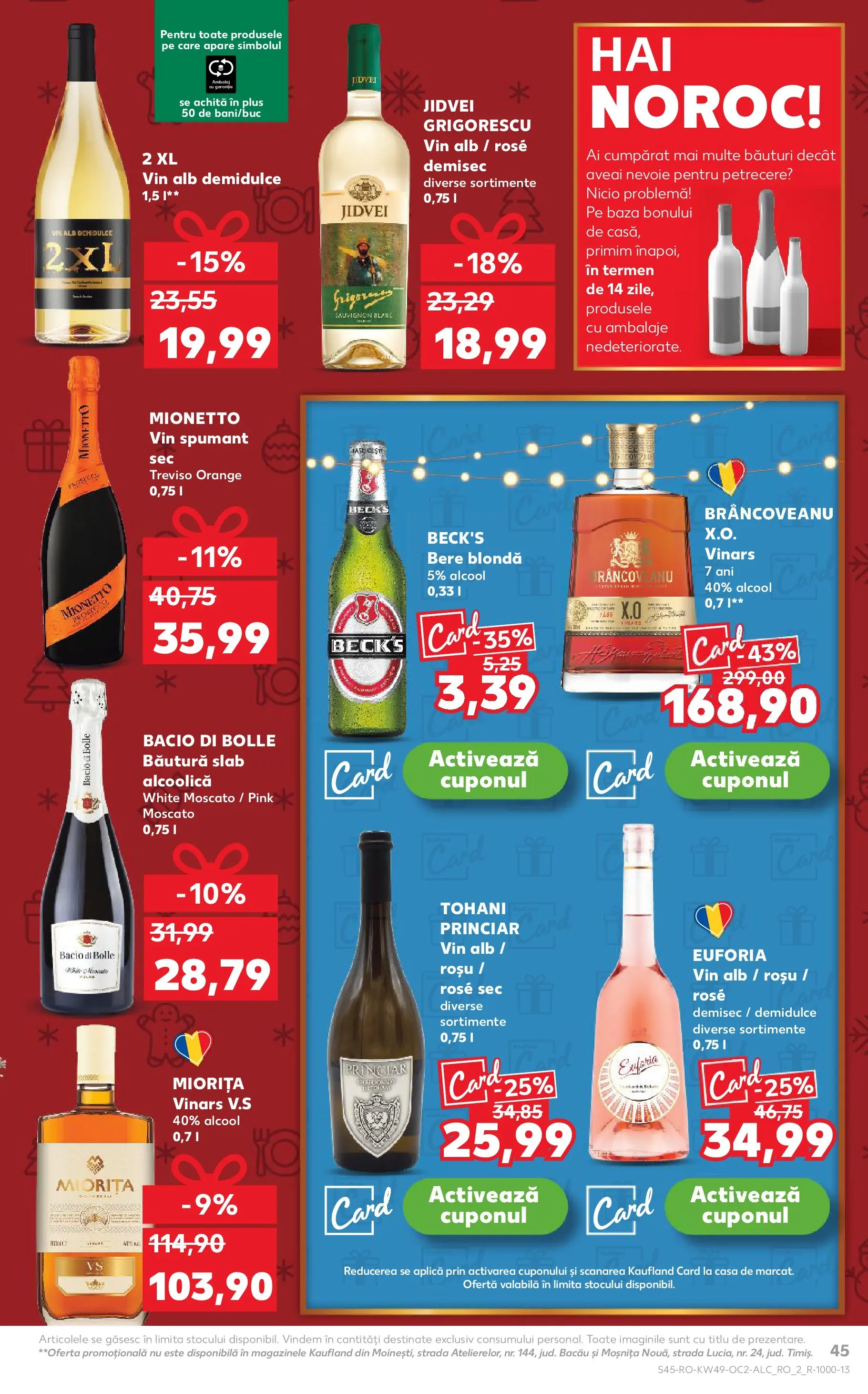 Catalog Kaufland - Constanța 03.12.2025 - Revista si Oferta | Pagină: 45 | Produse: Vin, Bere