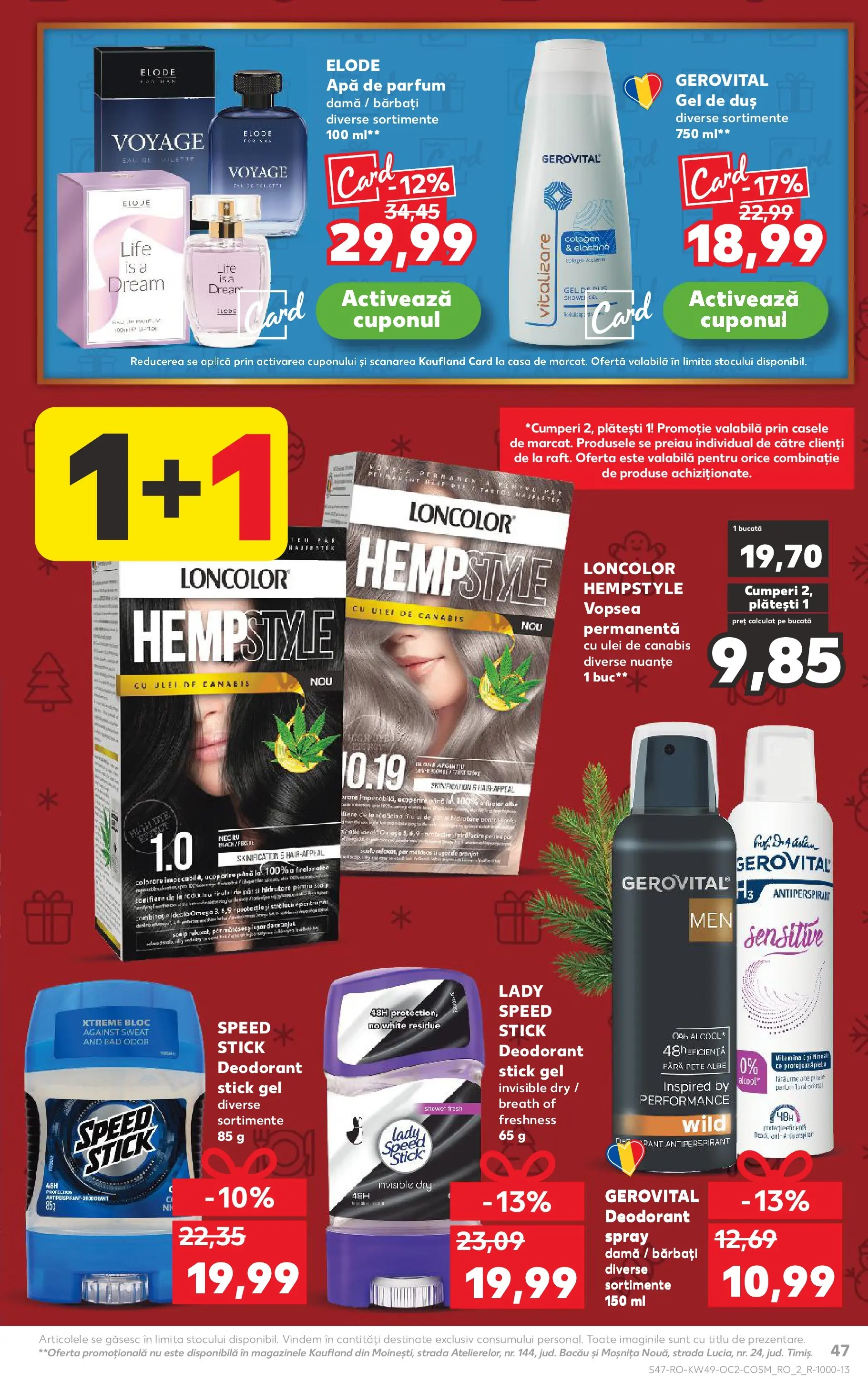 Catalog Kaufland - Constanța 03.12.2025 - Revista si Oferta | Pagină: 47 | Produse: Apă de parfum, Vopsea, Duș, Chaussures de ski